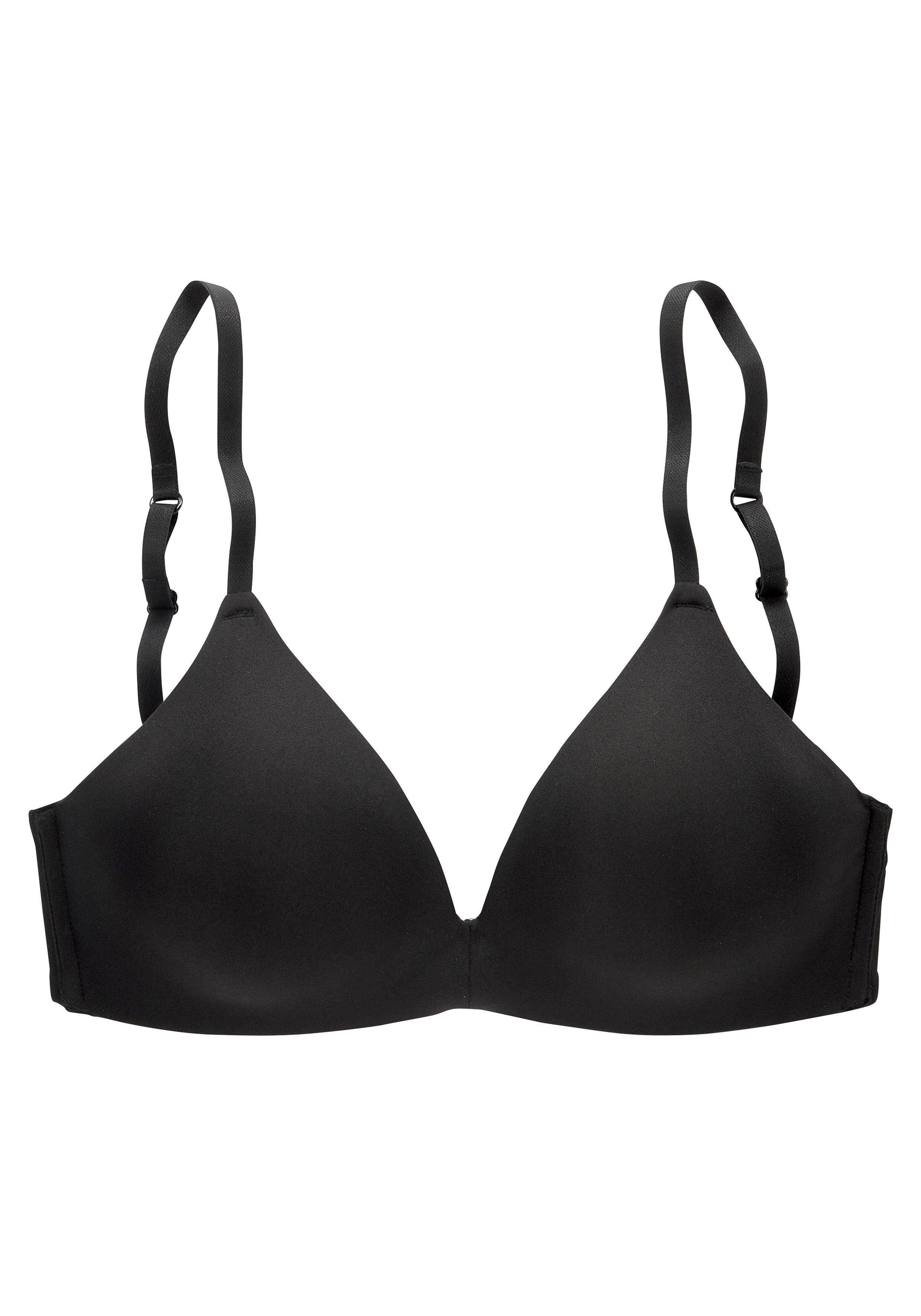 Lascana Push-up-bh zonder beugel, met ingebouwd kussen in de ondercup, basic-bh