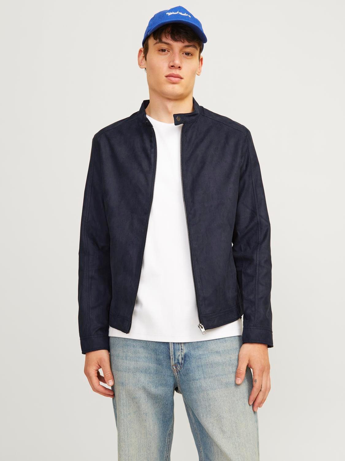 Jack & Jones Imitatieleren jack JJEDYLAN CLEAN JACKET NOOS