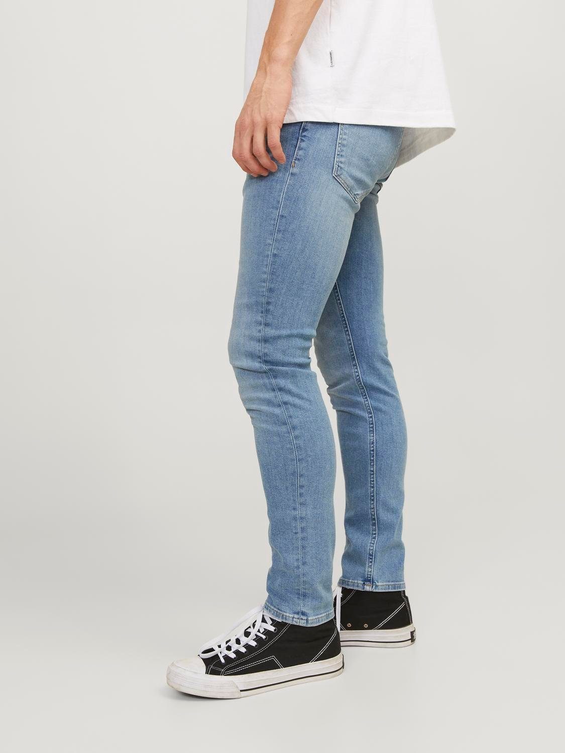 jack  jones skinny fit jeans liam even blauw