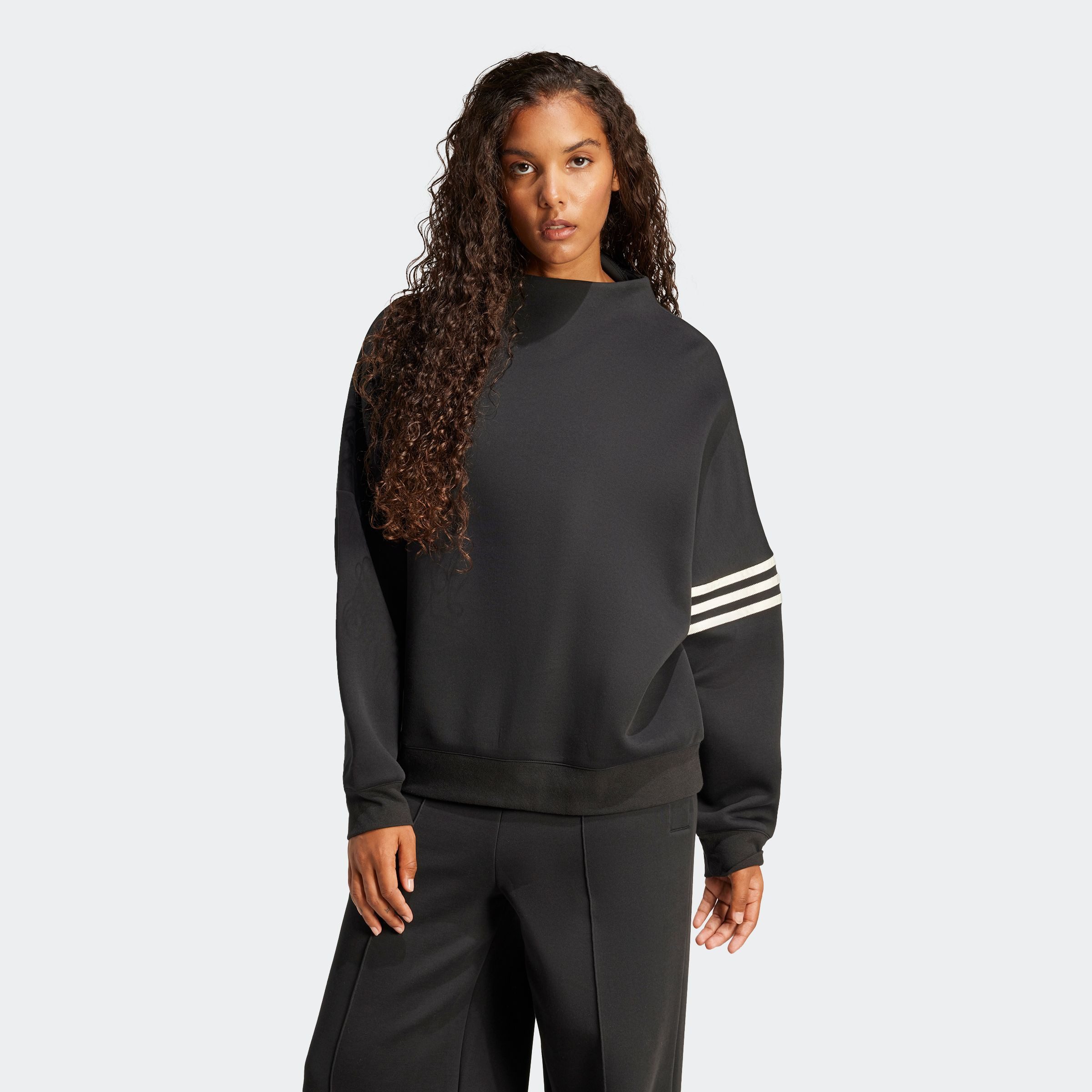 adidas Originals Sweatshirt NEUCL OVS SWEAT dames sweaters maat XL zwart
