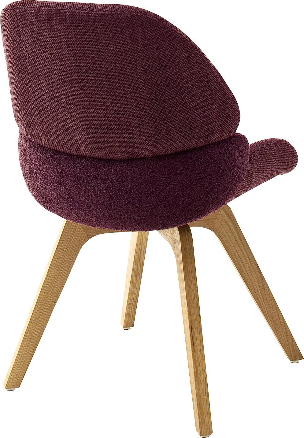 MCA furniture Eetkamerstoel Henderson 180° draaibaar met nivellering, met fijnpolige garnering, tot 120 kg (set, 2 stuks)