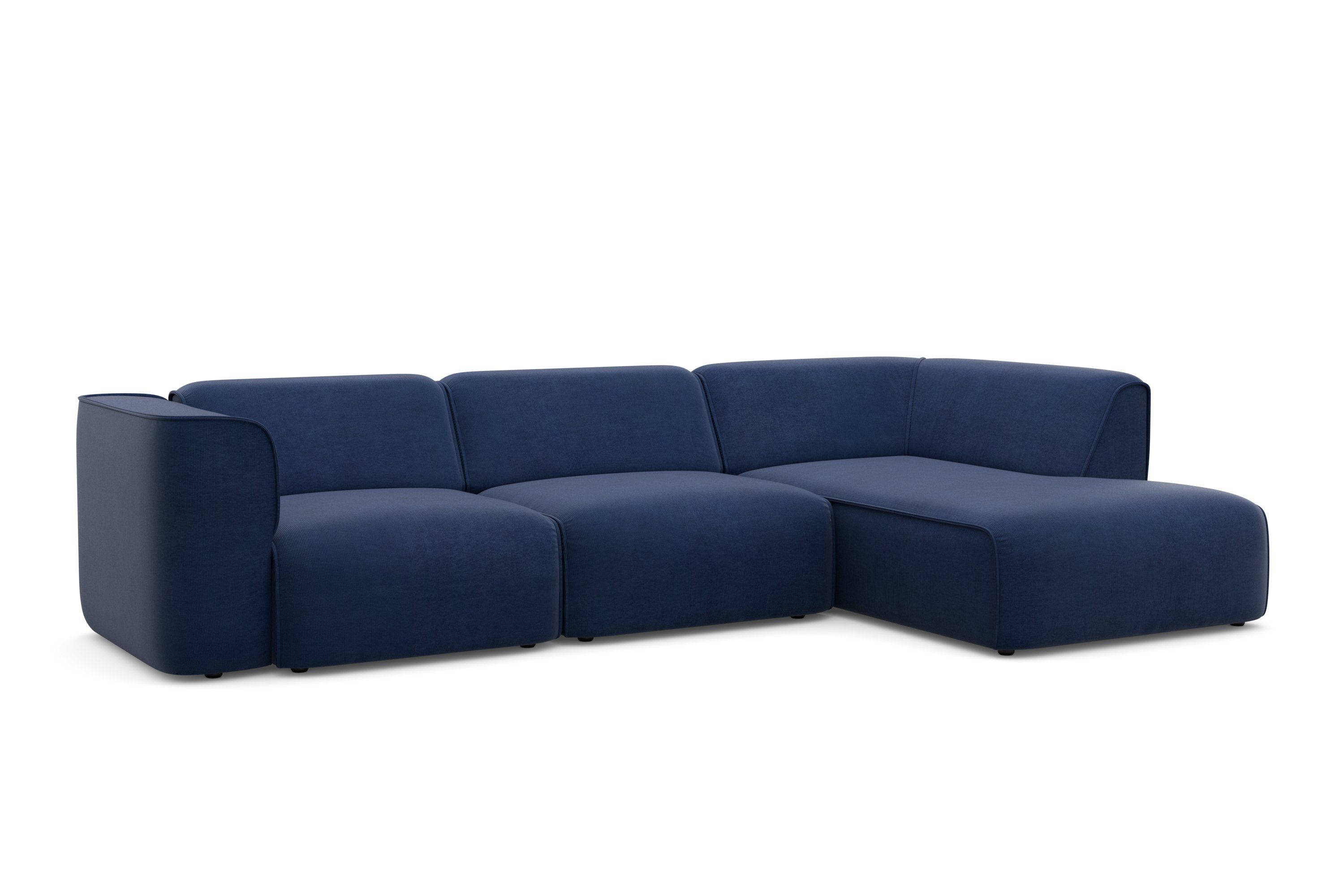RAUM.ID Hoekbank Merid L-vorm, altijd uitbreidbaar met modules, B/D/H: 295/162/70 cm