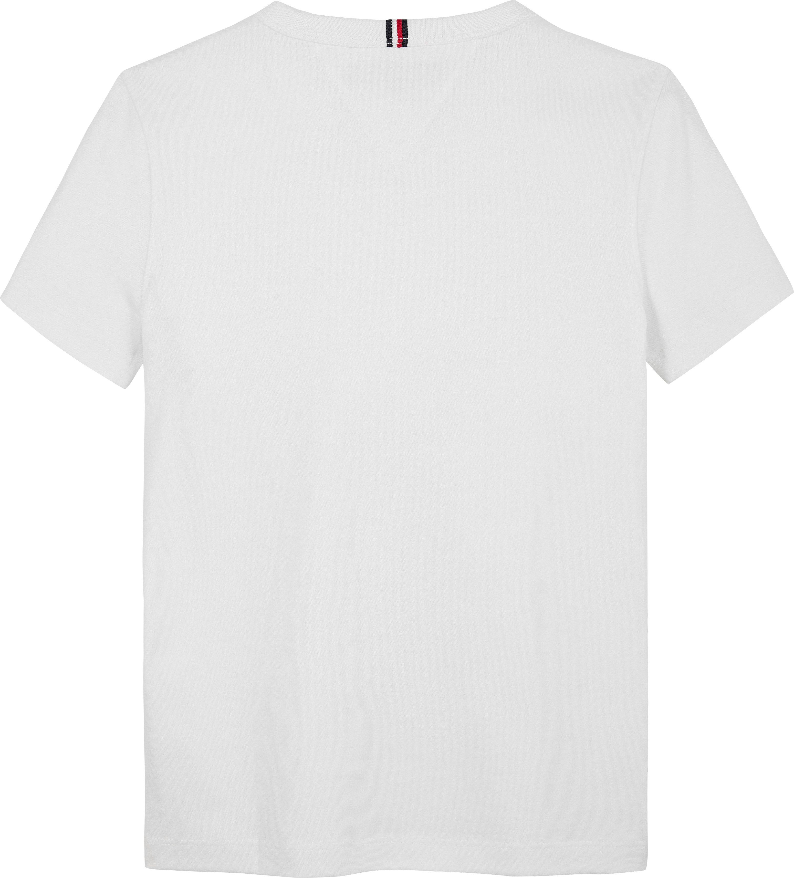 Tommy Hilfiger T-shirt CURVED HILFIGER GRAPHIC TEE SS voor kinderen tot 16 jaar, grote logo-print