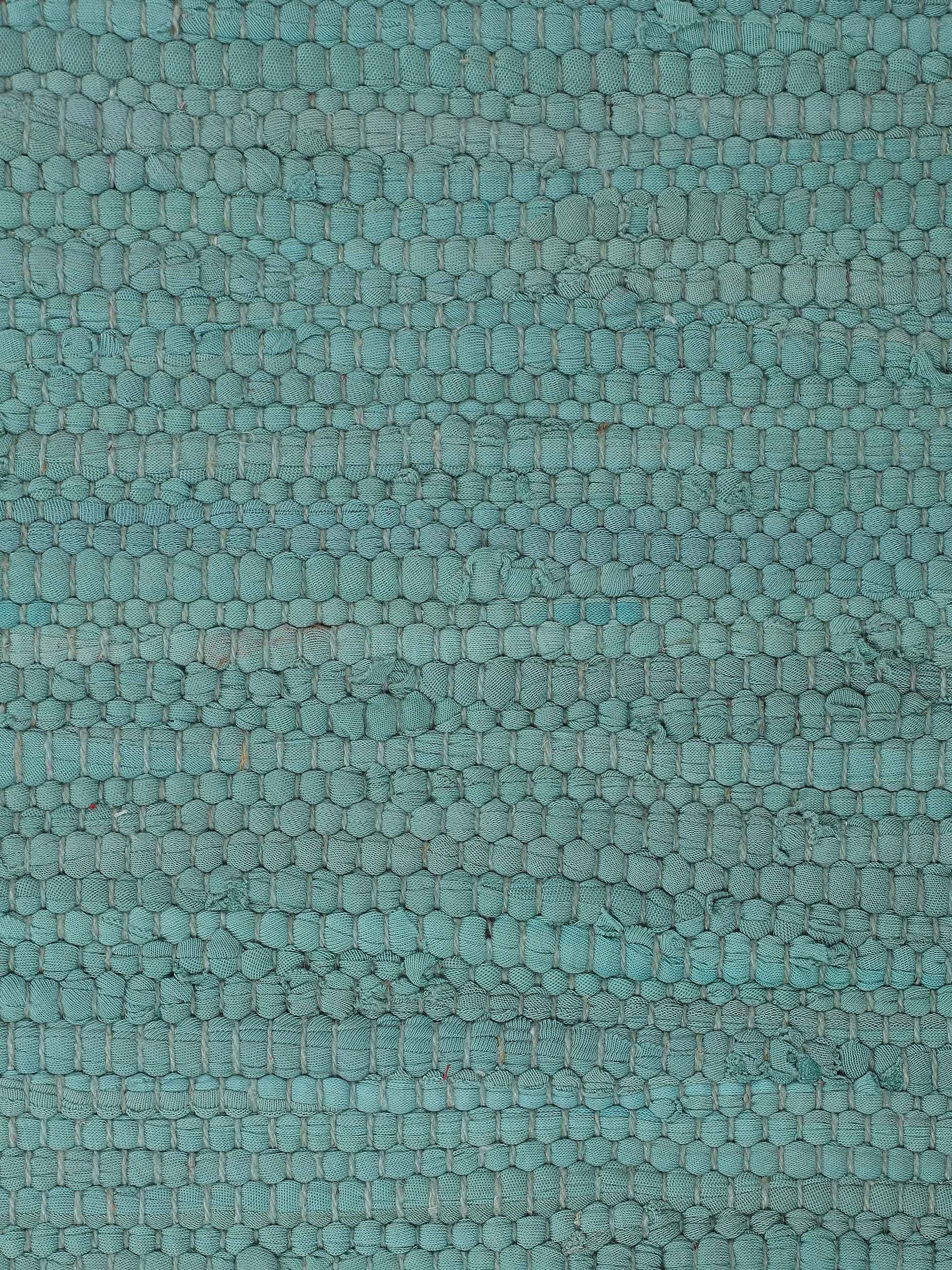carpetfine Vloerkleed Kelim Chindi uni Tweezijdig te gebruiken kleed, puur katoen, met de hand geweven, unikleuren, met franje
