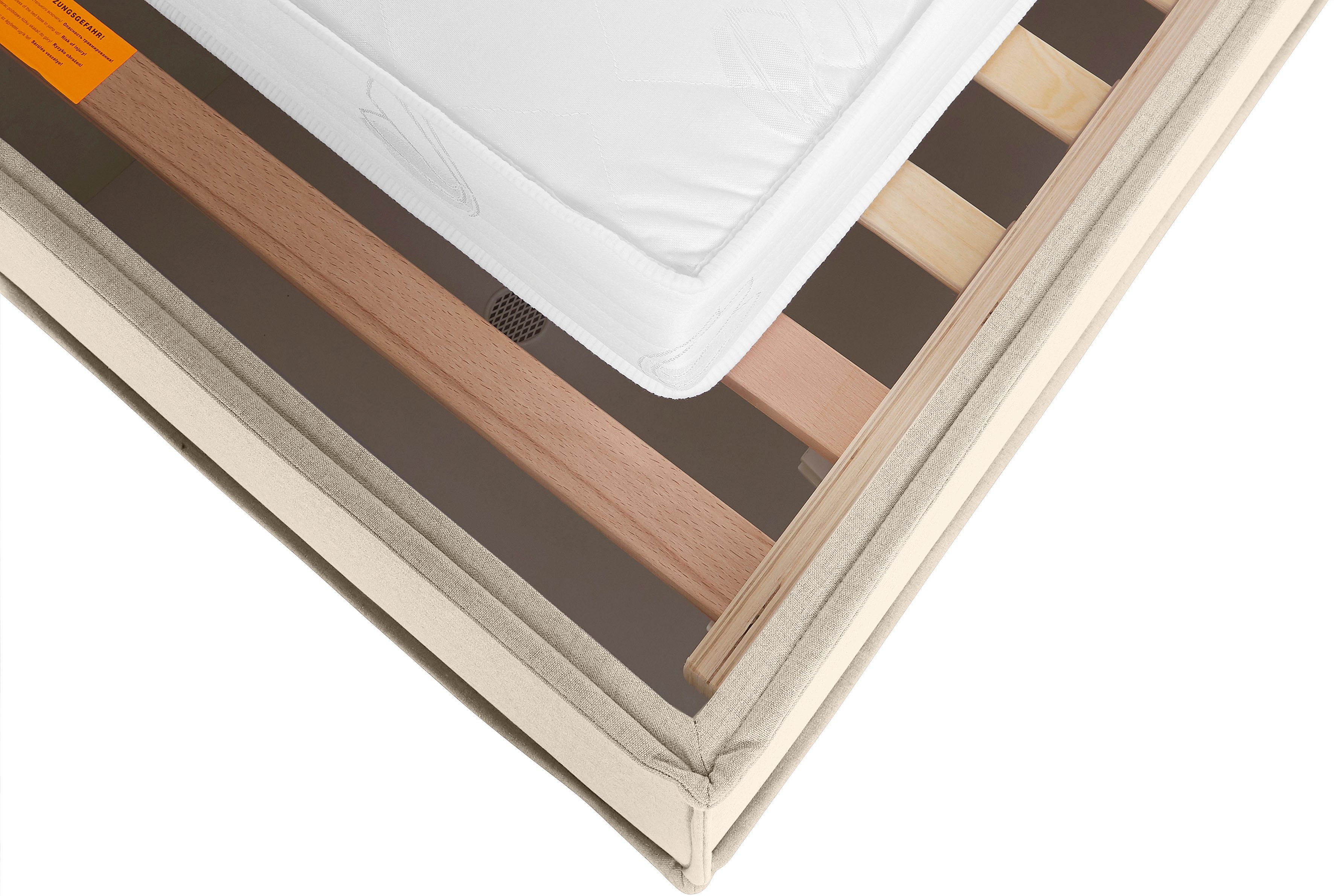 LeGer Home by Lena Gercke Gestoffeerd bed Isaline naar keuze zonder matras of met 3 matrassoorten, hoofdbordhoogte 107 cm