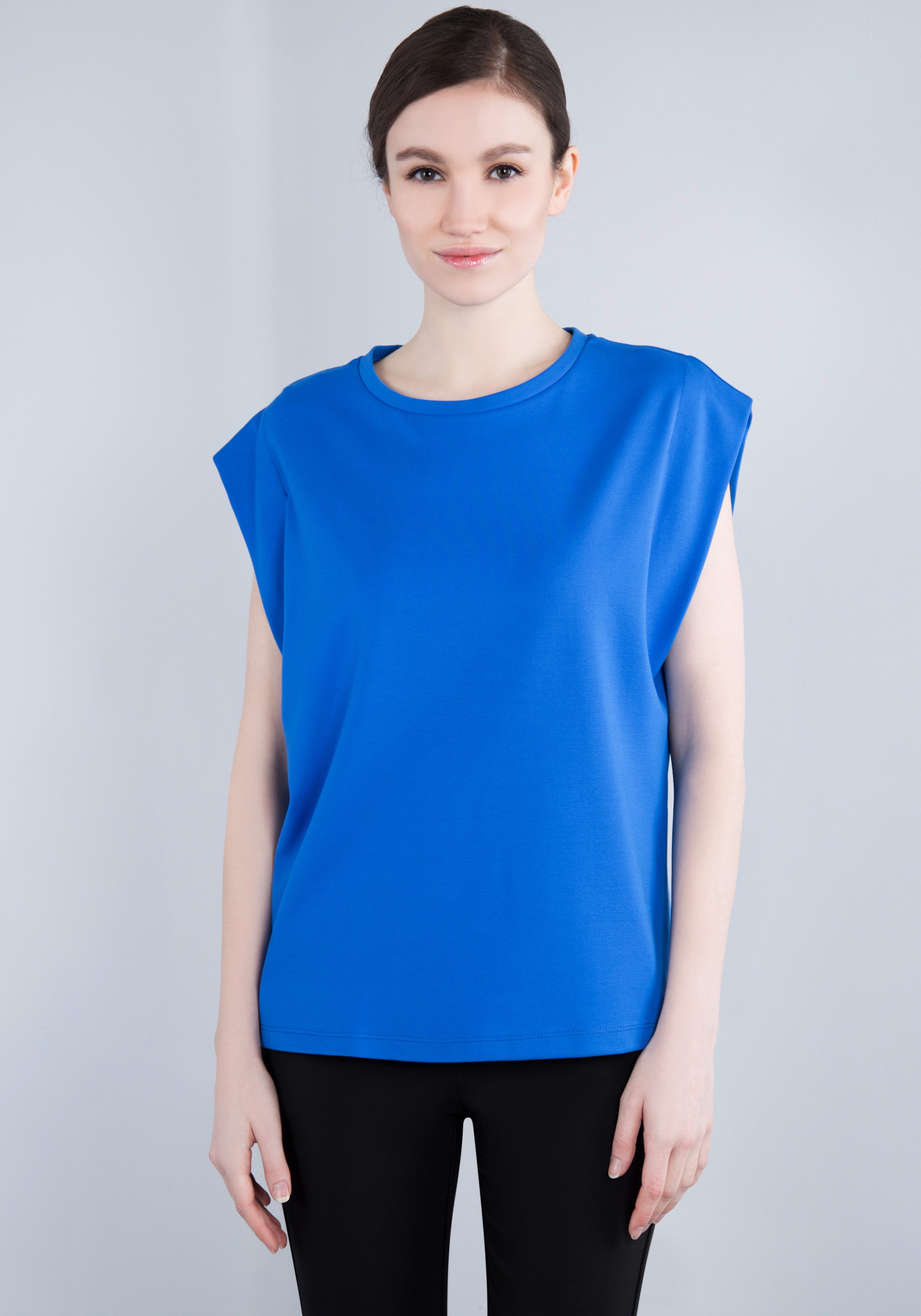 IMPERIAL T-shirt Mouwloos "Punto Milano" shirt met omgeslagen armsgaten