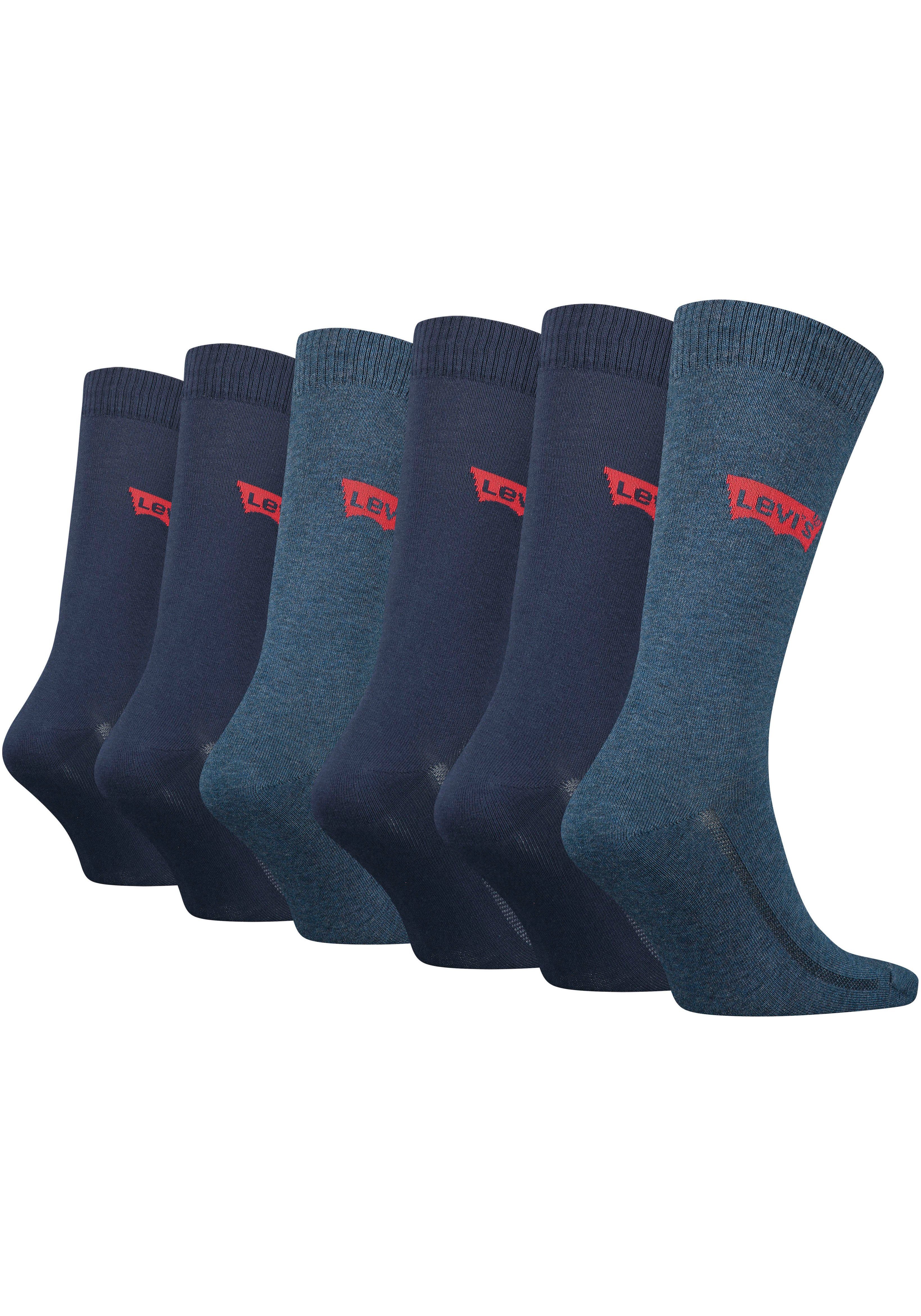 Levi's® Sokken met brede logoband (6 paar, Set van 6)