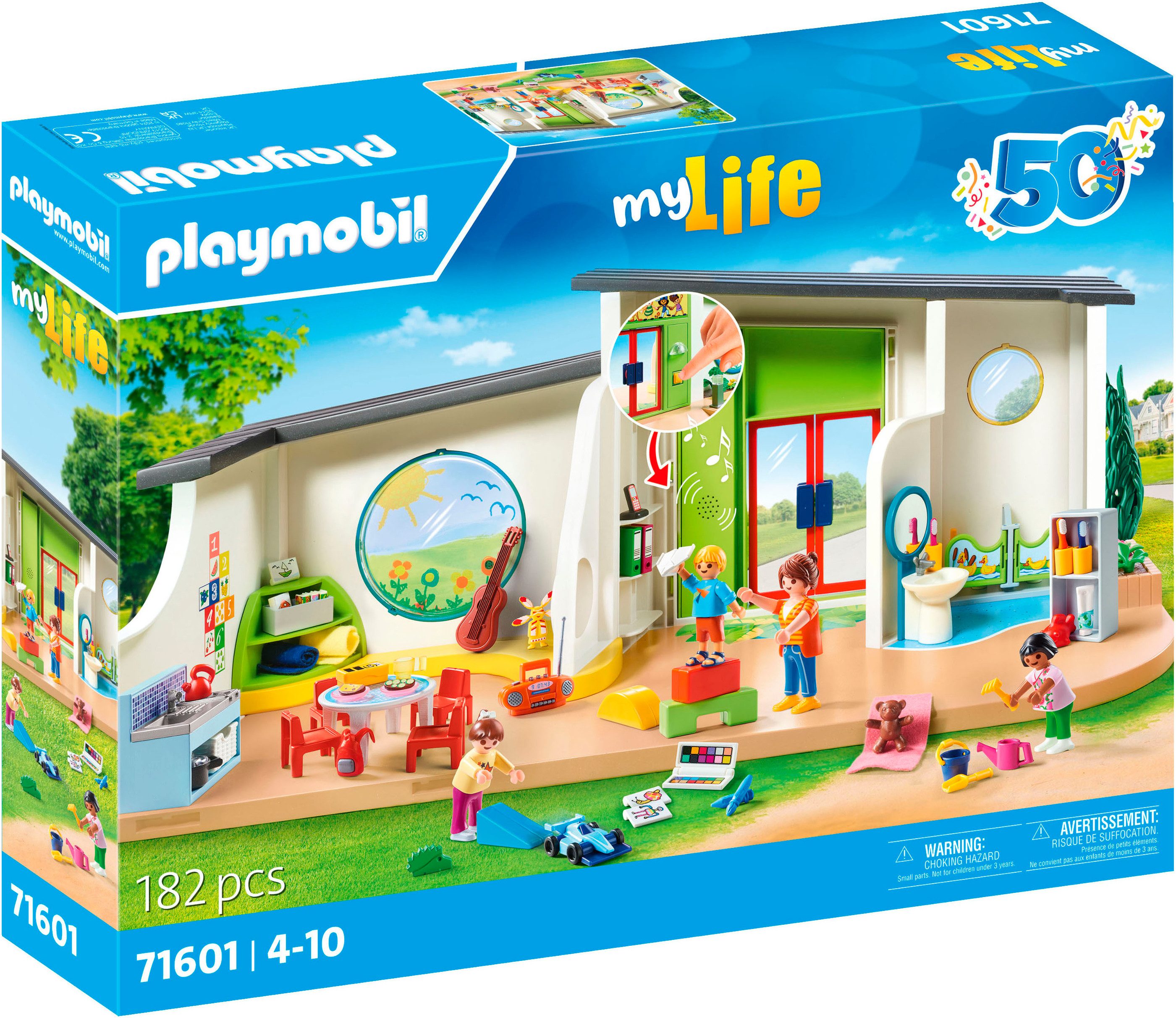 Playmobil® Constructie-speelset KiTa 'Regenboog' (71601), My Life, 50 jaar (182-delig)