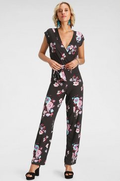 melrose jumpsuit met bloemenprint zwart