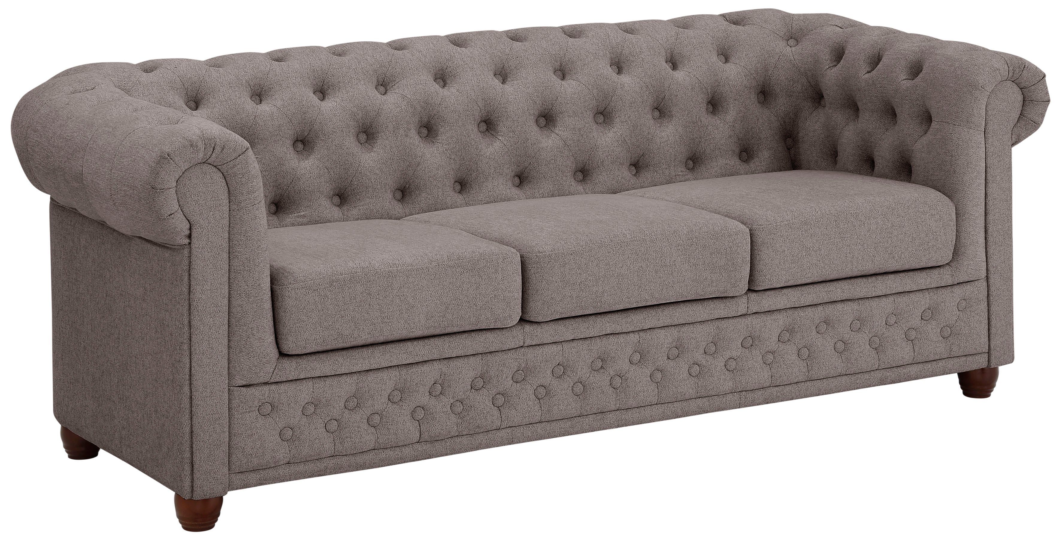 Home affaire Chesterfield-bank New Castle met hoogwaardige capitonnage in chesterfield-design, bxdxh: 203x86x72