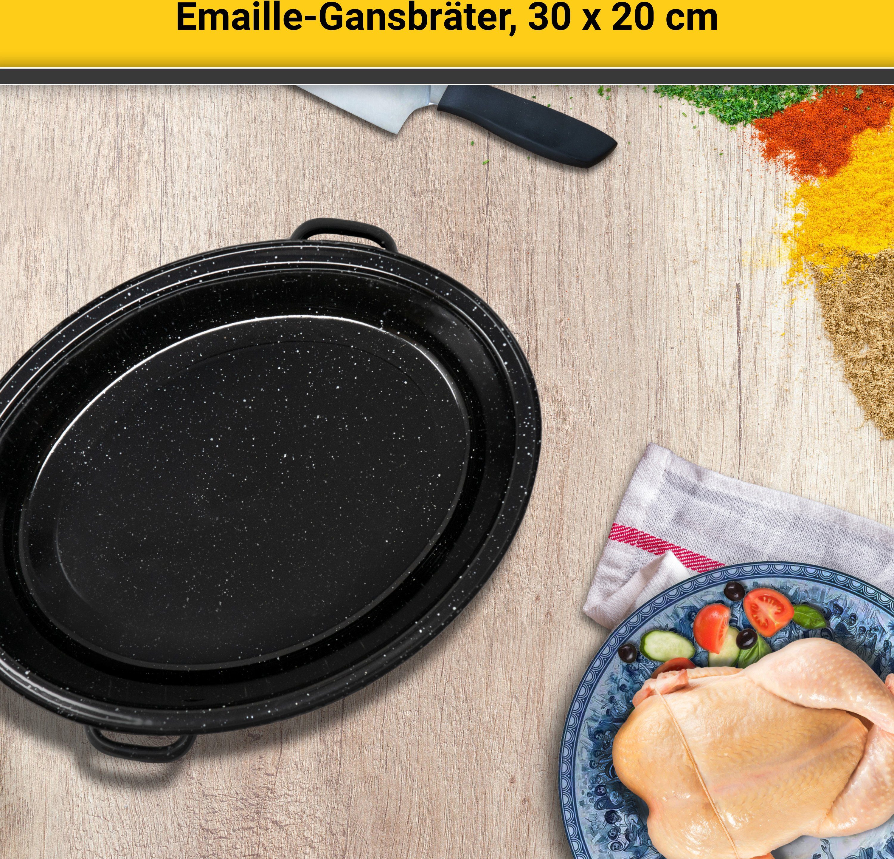 Krüger Braadpan Gansbraadpan met druipdeksel voor inductiekookvelden geschikt