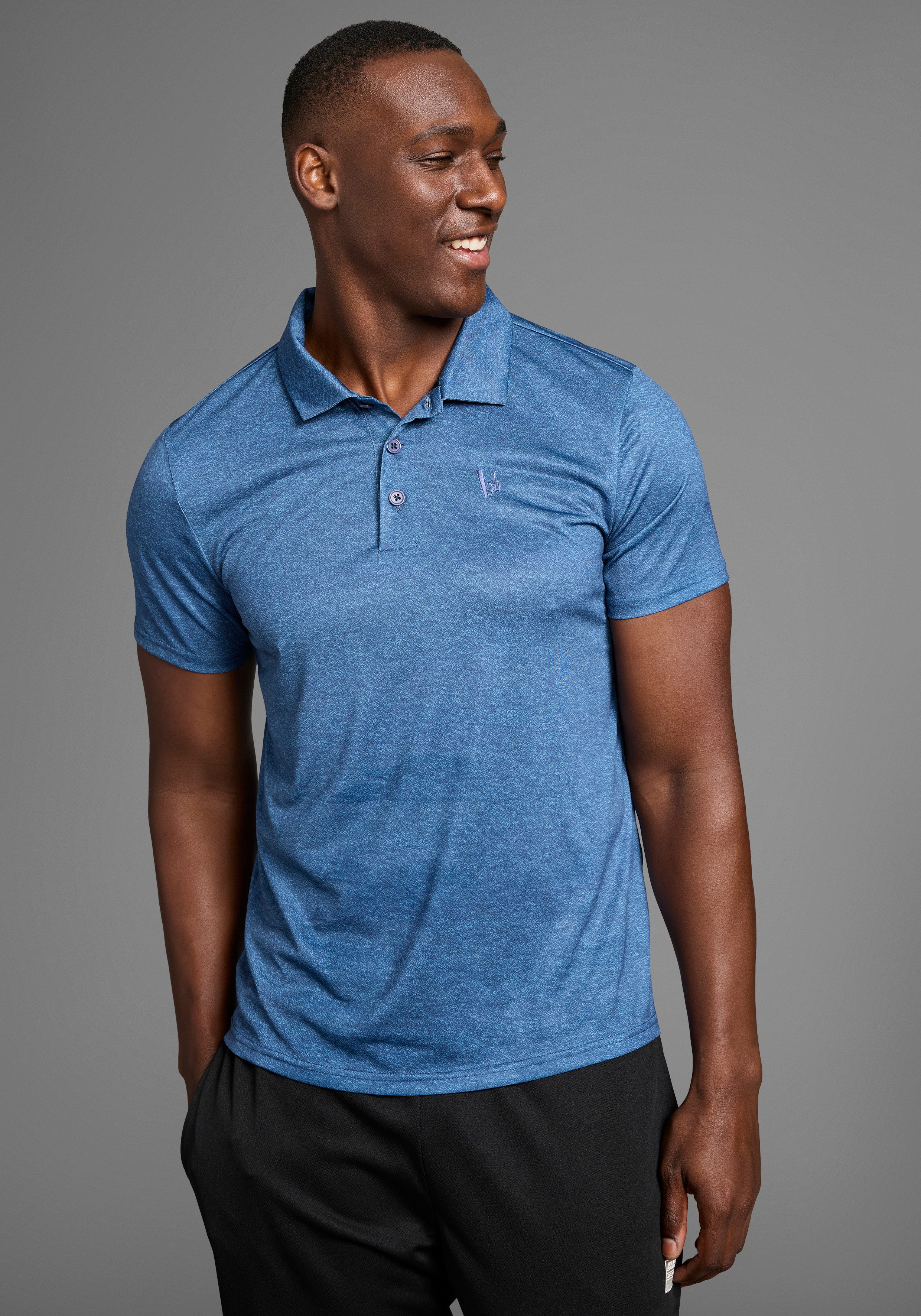 Bruno Banani Poloshirt Poloshirt van quick dry T-shirt-materiaal