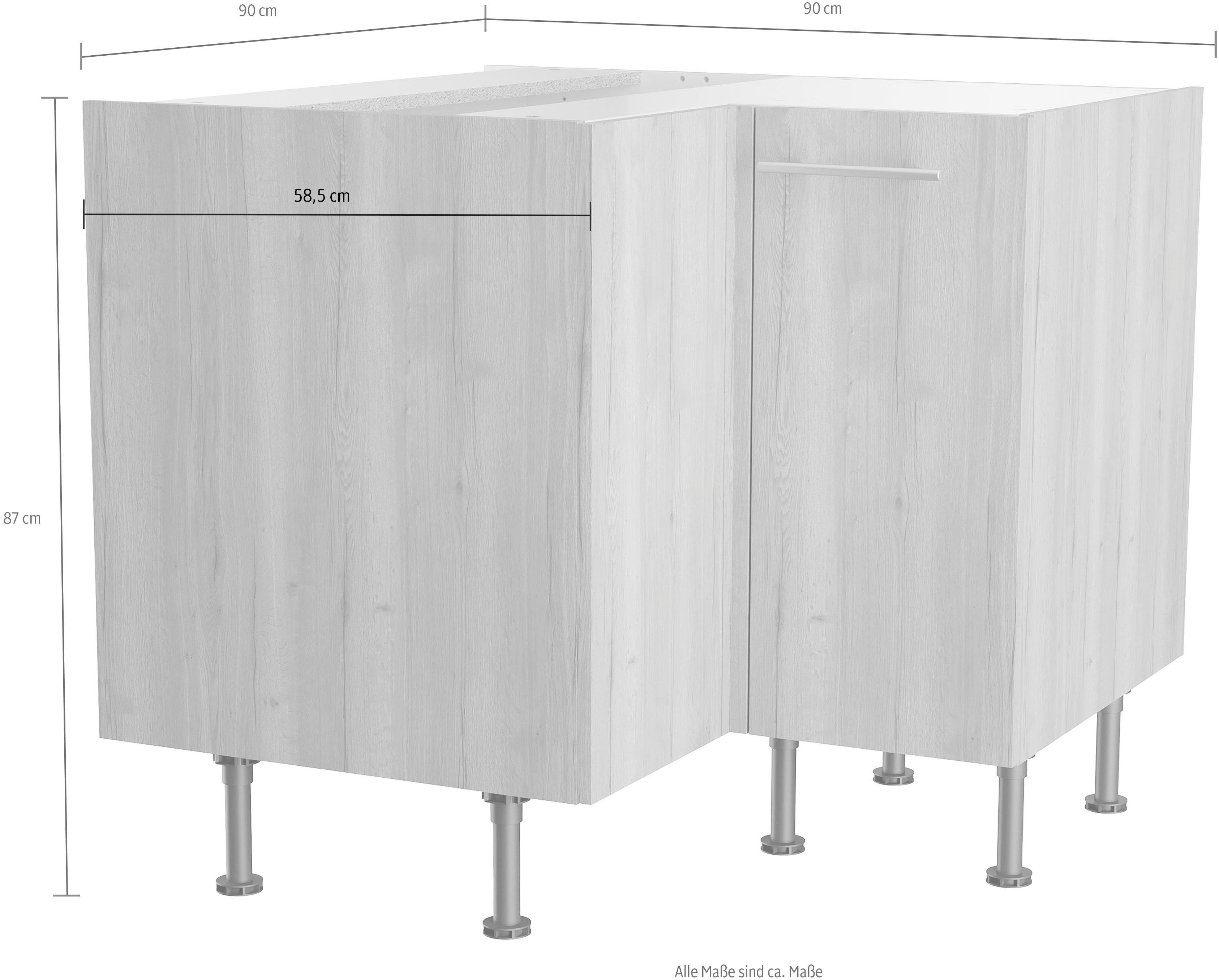 OPTIFIT Hoekonderkast Klara Breedte 90x 90 cm
