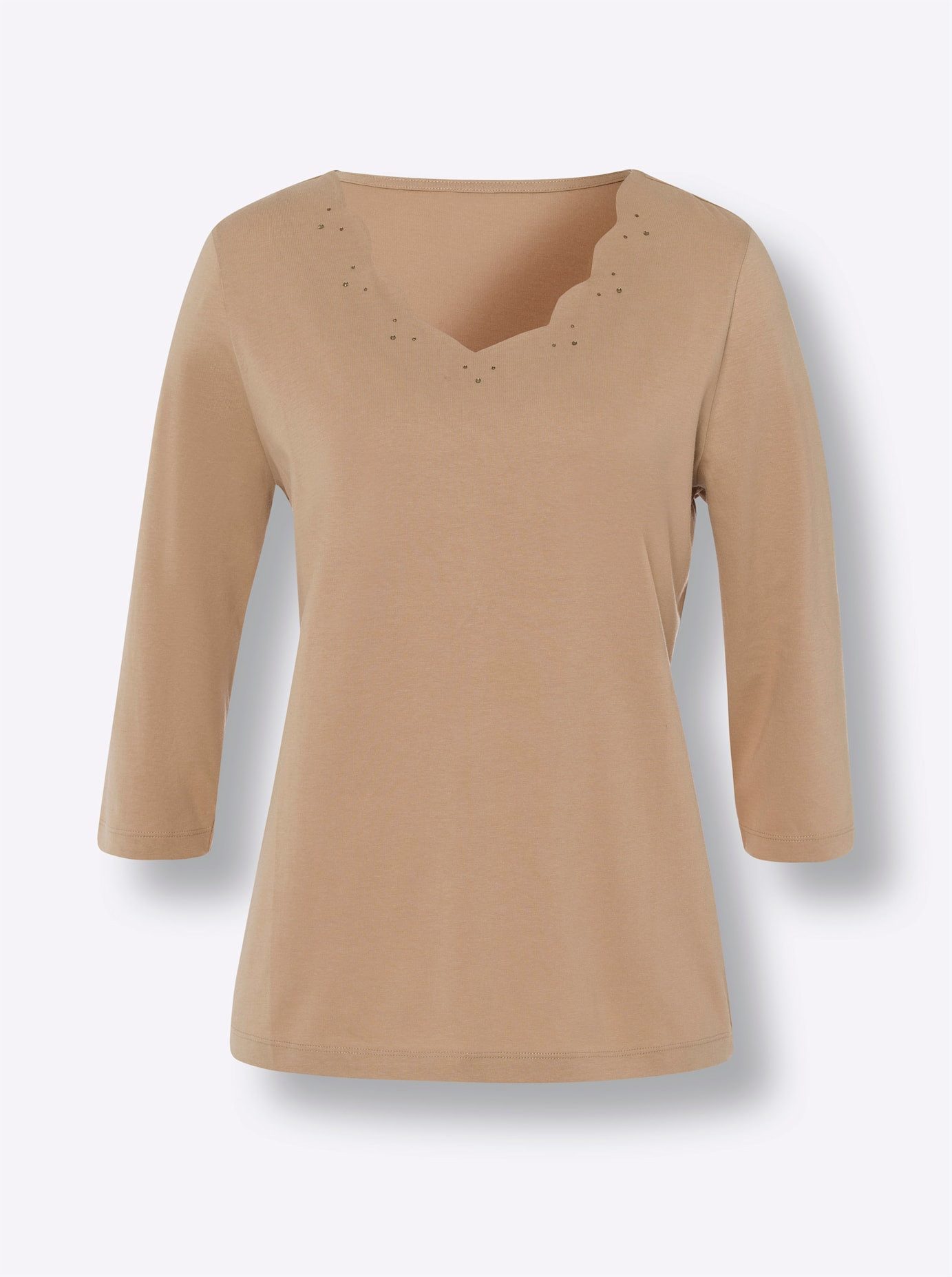 Classic Basics Shirt met 3/4 mouwen Shirt (1-delig)