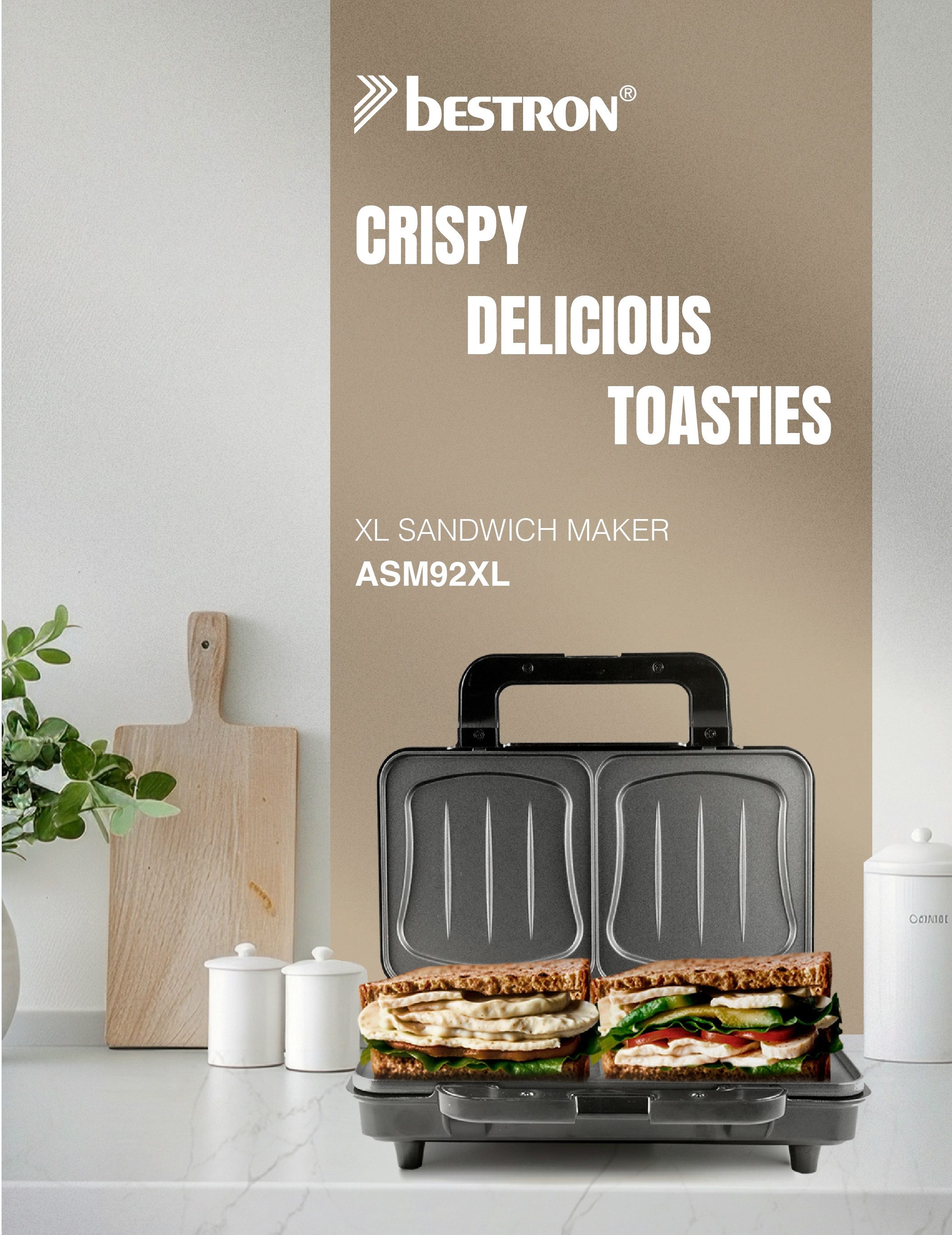 bestron Sandwichmaker ASM92XLSAT