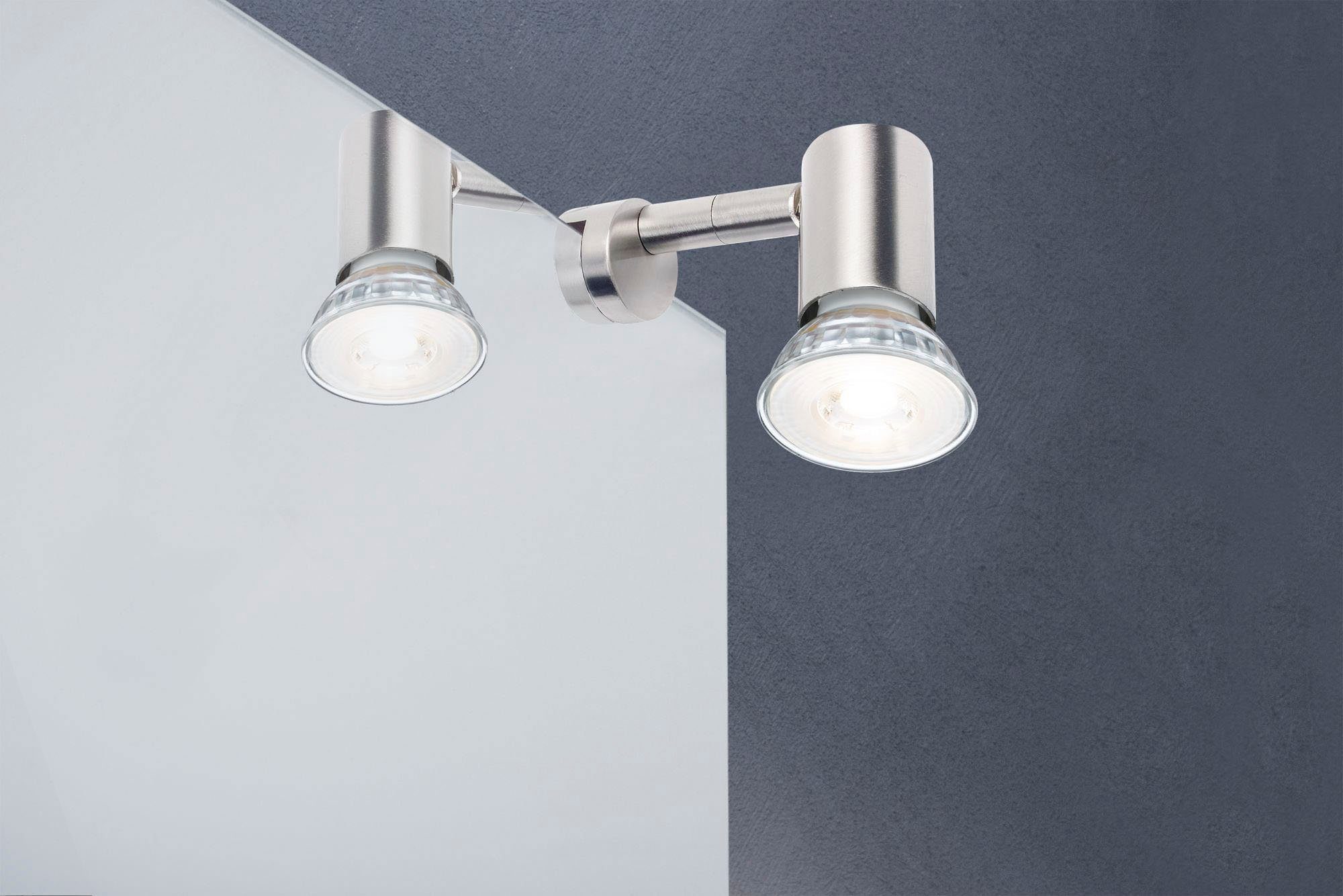 Paulmann Spiegellamp Galeria LED Simplo Geborsteld ijzer incl. Lichtbron 1x5,3W GU10 GU10, Galeria LED Simplo Ijzer geborsteld incl. lichtbron 1x5,3W GU9 (1 stuk)