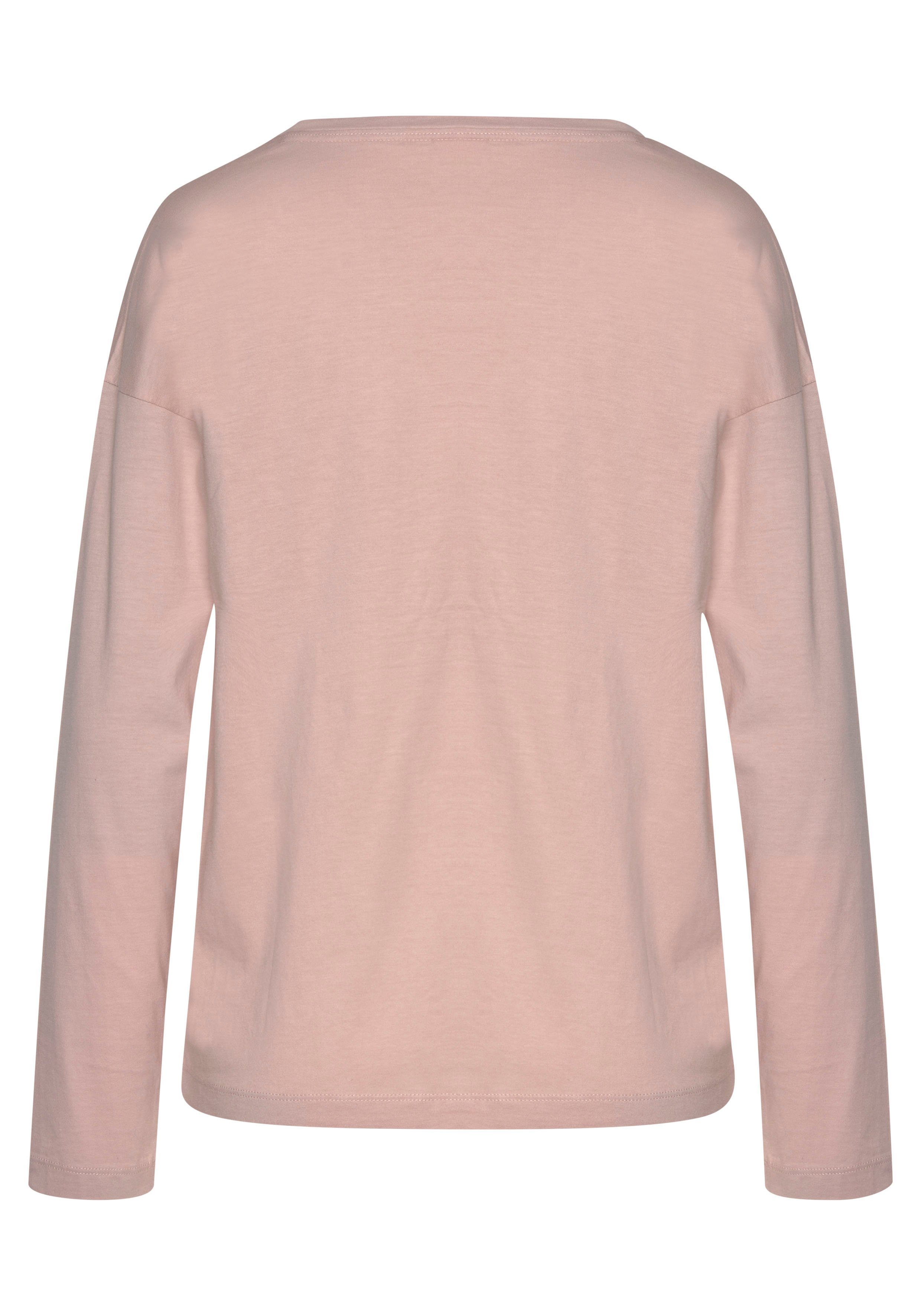 Lascana Pyjama top met afhangende schouders