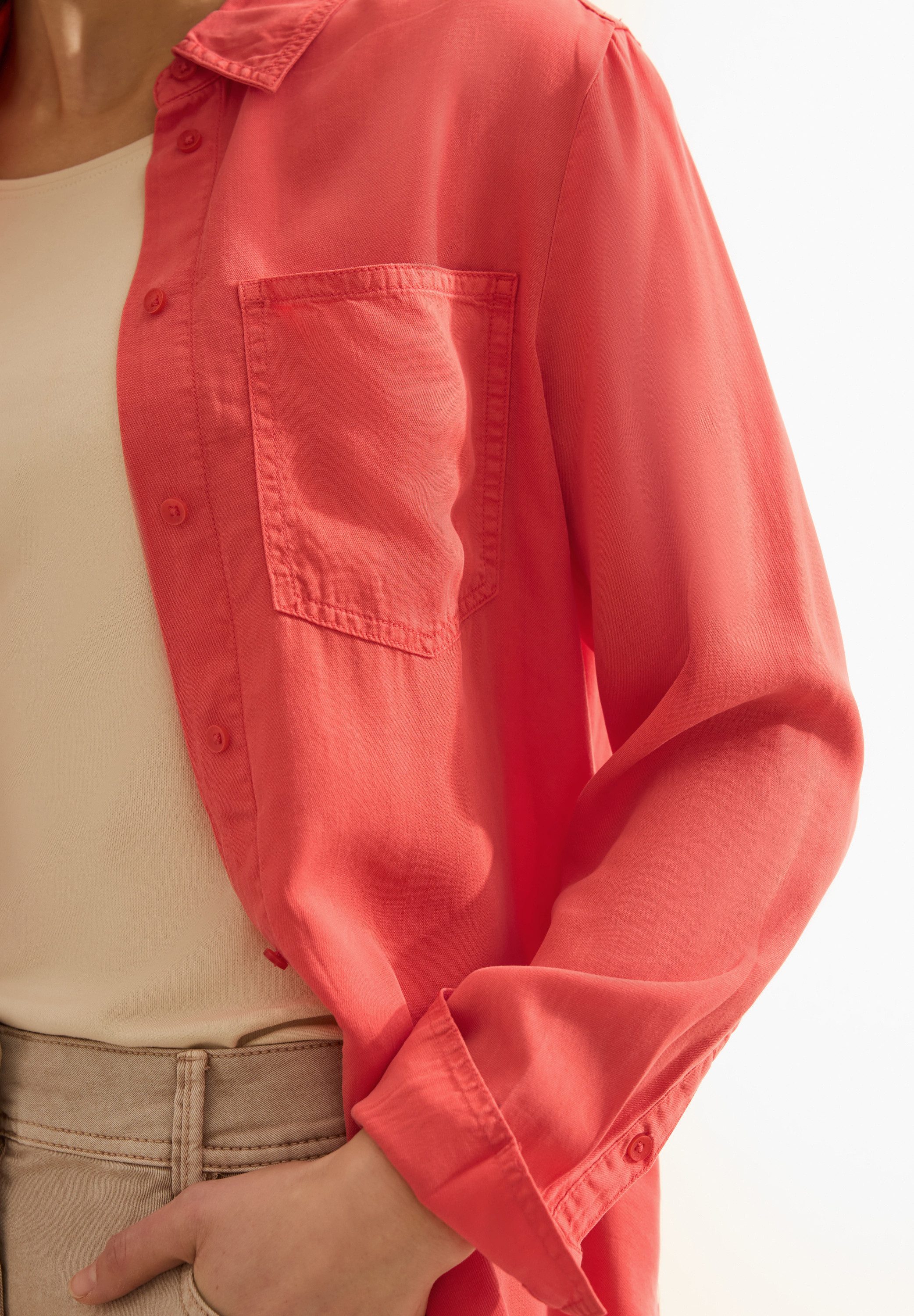 Cecil Blouse met lange mouwen met borstzakken