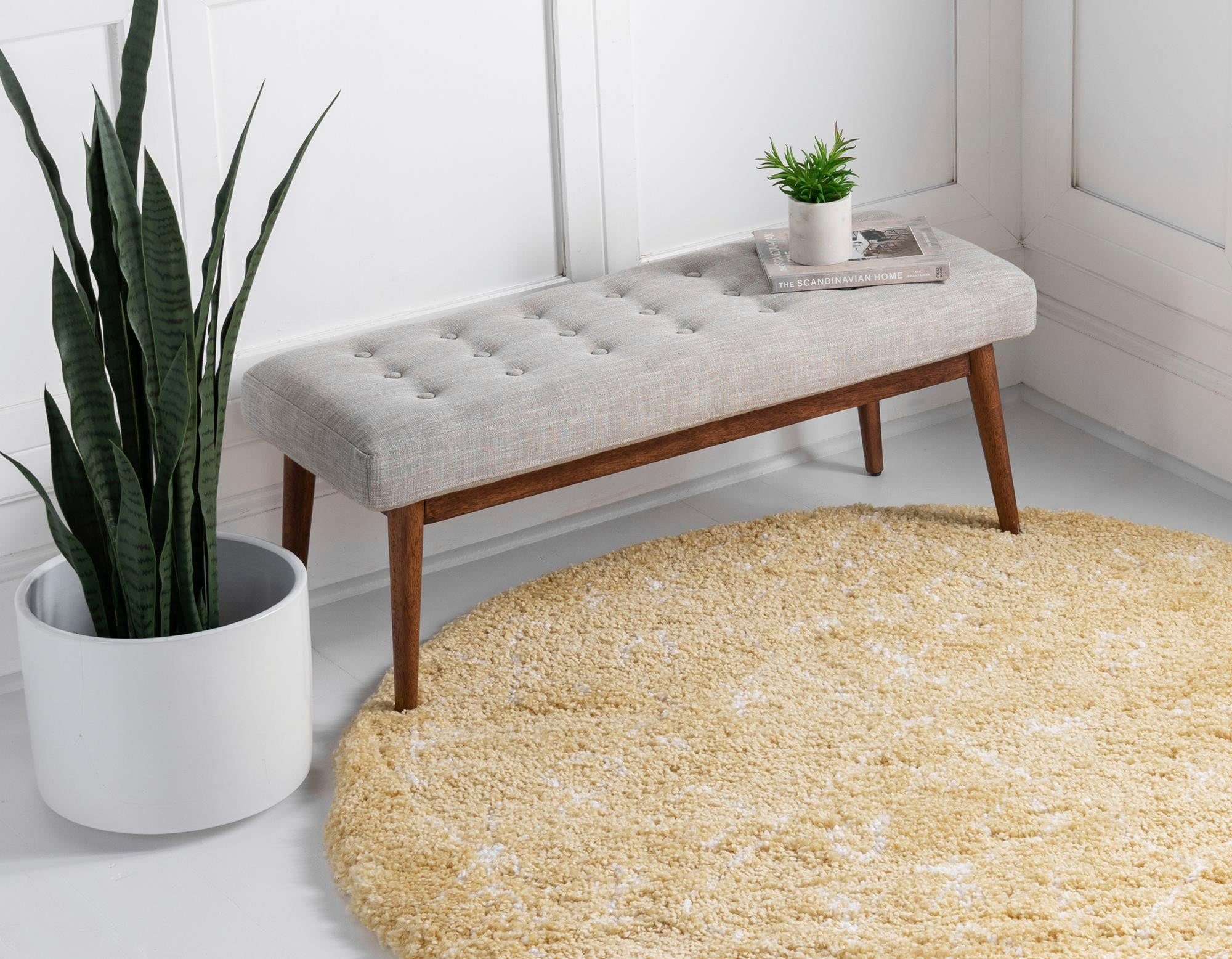 Myflair Möbel & Accessoires Hoogpolig vloerkleed Temara shag voorraadopruiming geweven, scandi design, ideaal in de woonkamer & slaapkamer