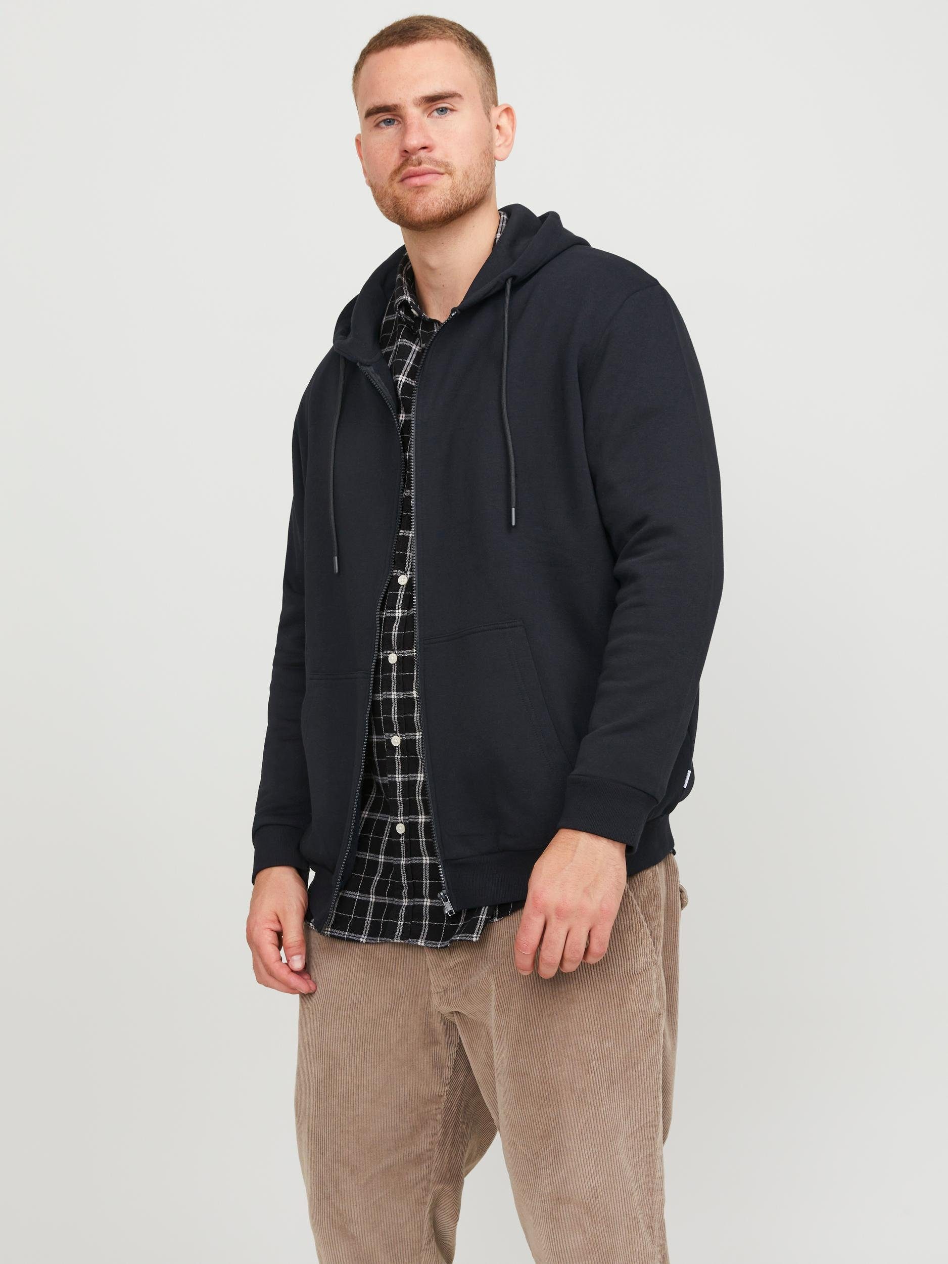 Jack & Jones PlusSize Capuchonsweatvest JJEBRADLEY SWEAT ZIP HOOD NOOS PLS