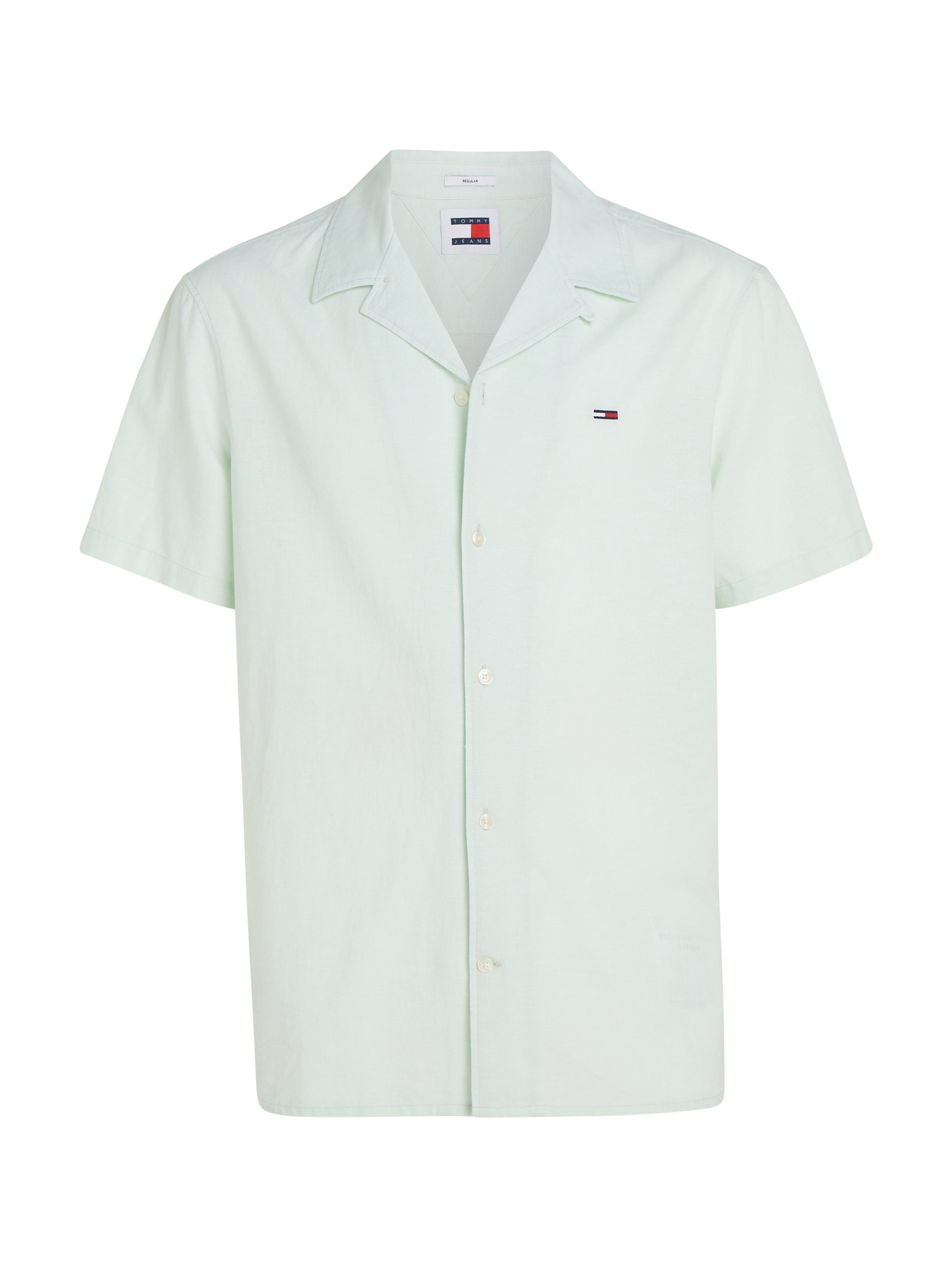 TOMMY JEANS Overhemd met korte mouwen TJM LINEN BLEND CAMP SHIRT EXT