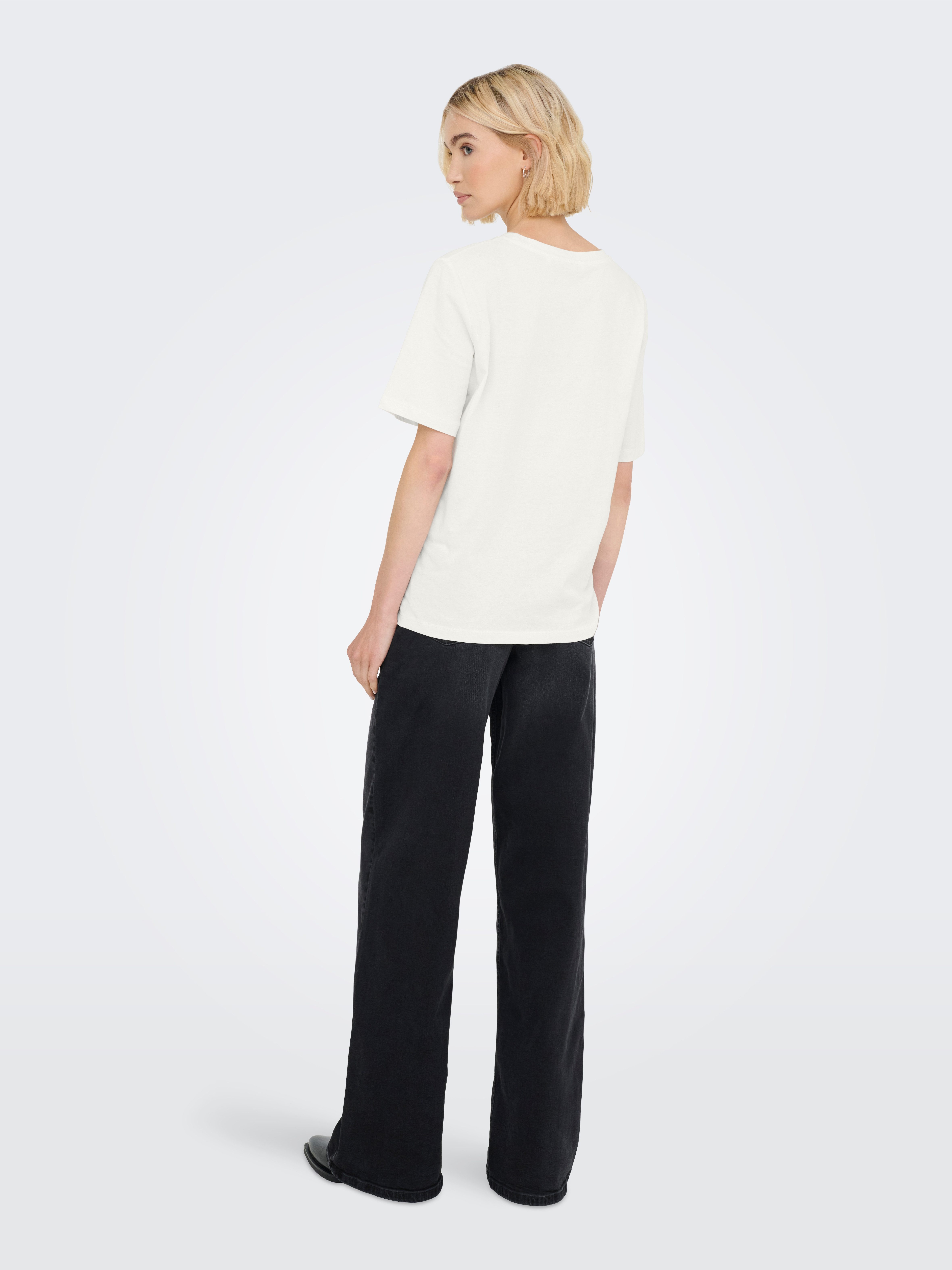 Only Shirt met korte mouwen ONLONLY S/S TEE NOOS 2 PACK (set, 2-delig)