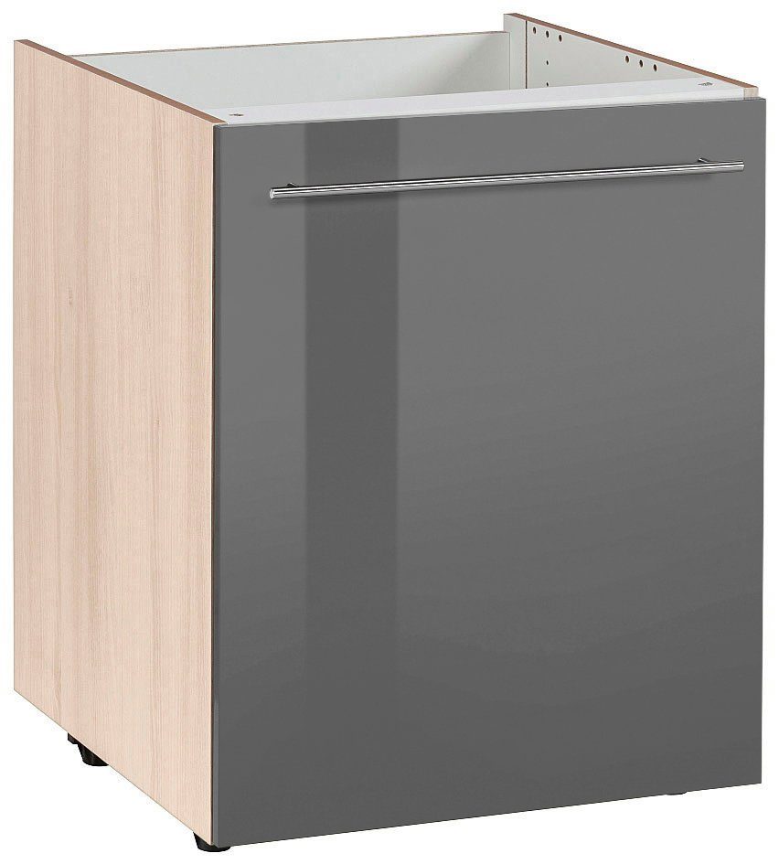 OPTIFIT Gootsteenkast Bern 60 cm breed, met 1 deur, met in hoogte verstelbare poten, met metalen greep
