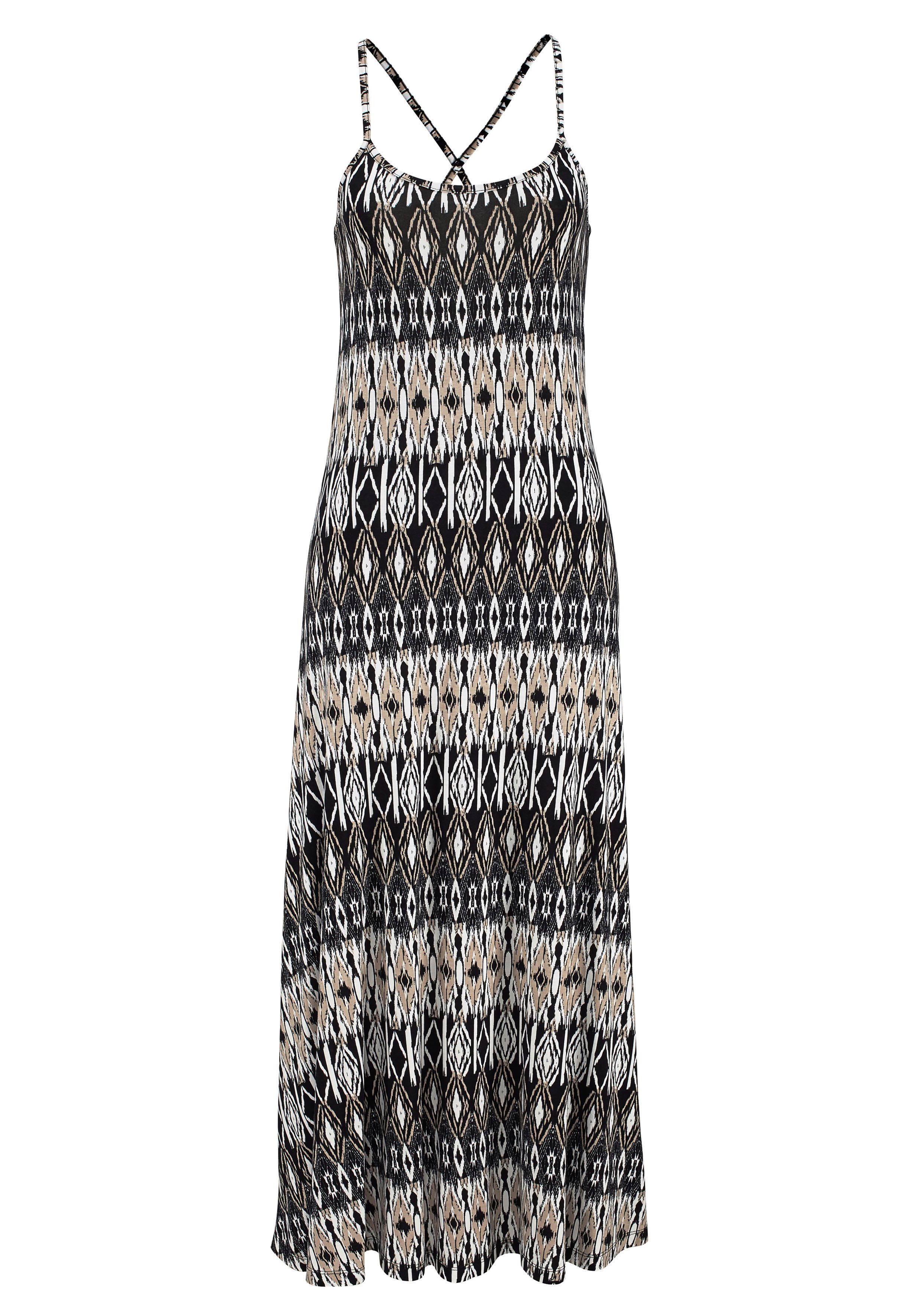 Lascana Maxi-jurk met etno print zomerjurk strandjurk