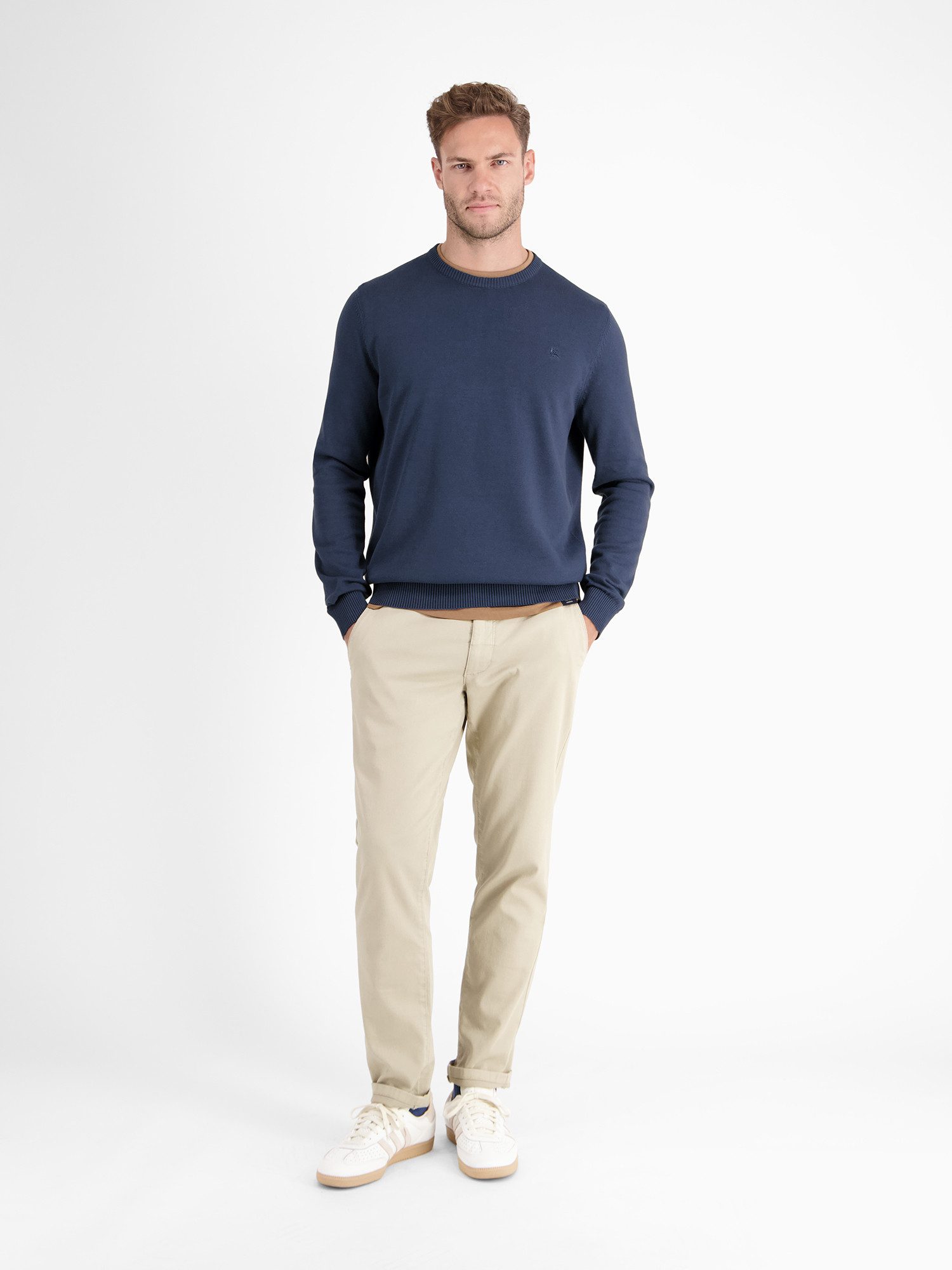 Lerros Gebreide trui LERROS crewneck gebreide pullover