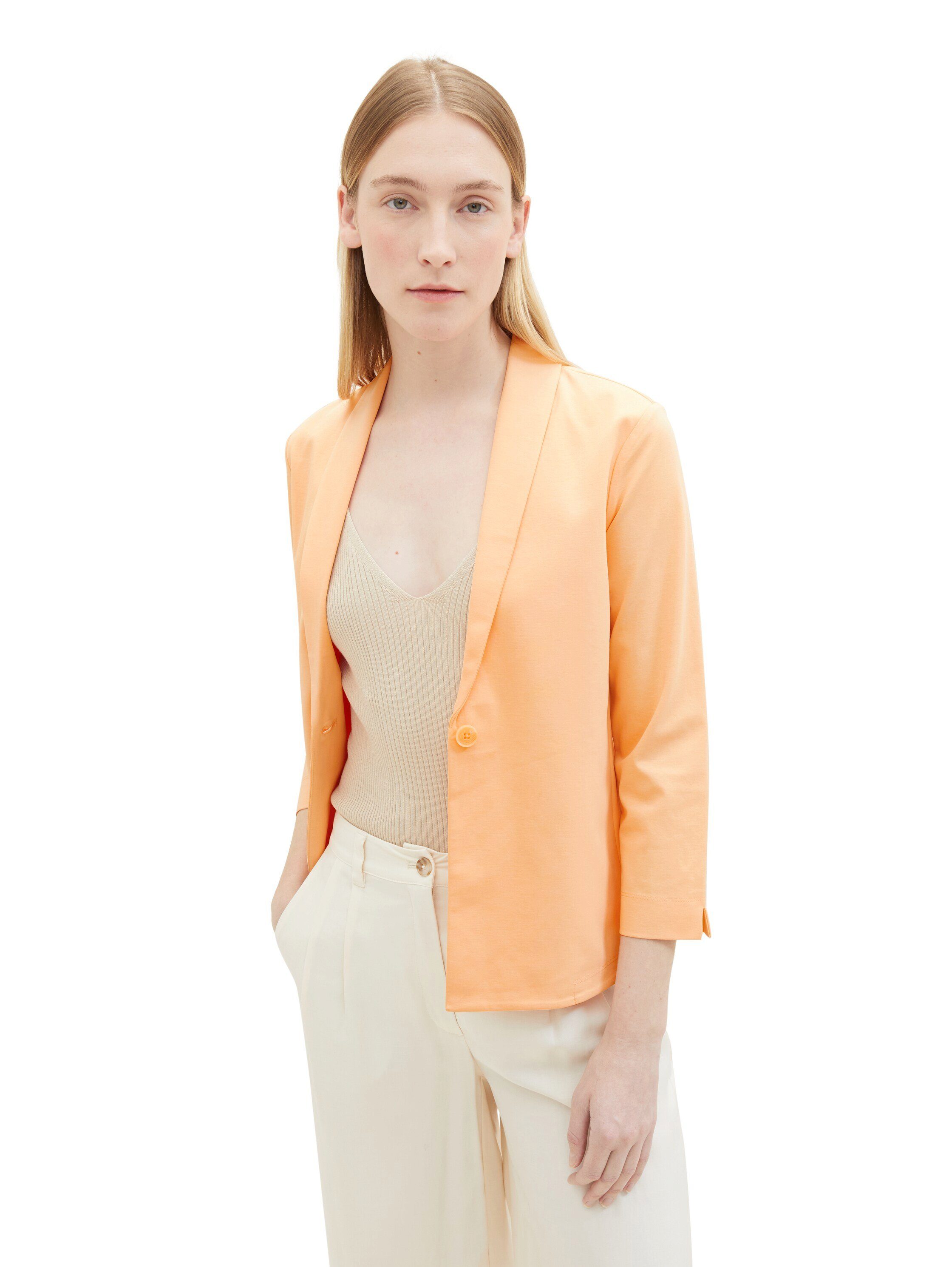 Tom Tailor Korte blazer met sjaalkraag en 3 4 arm