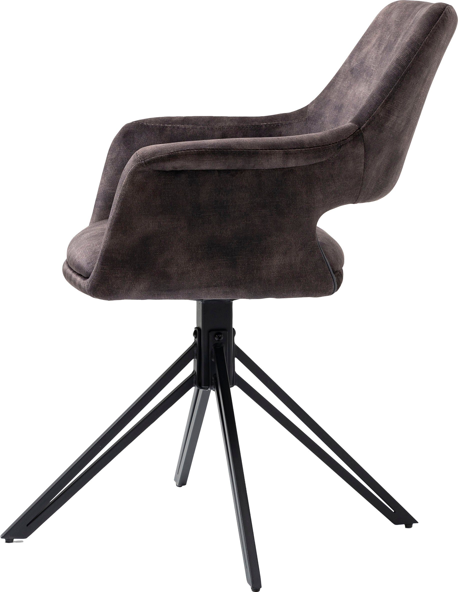 byLIVING Eetkamerstoel Estelle 360° draaibaar (set, 2 stuks)