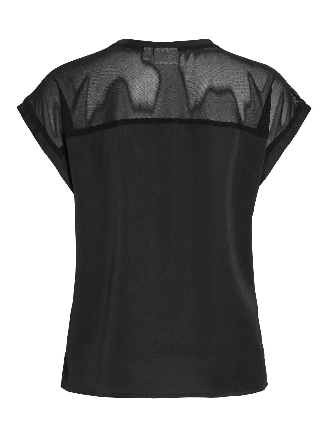Vila Shirt met korte mouwen VIELLETTE O-NECK S S MESH TOP NOOS