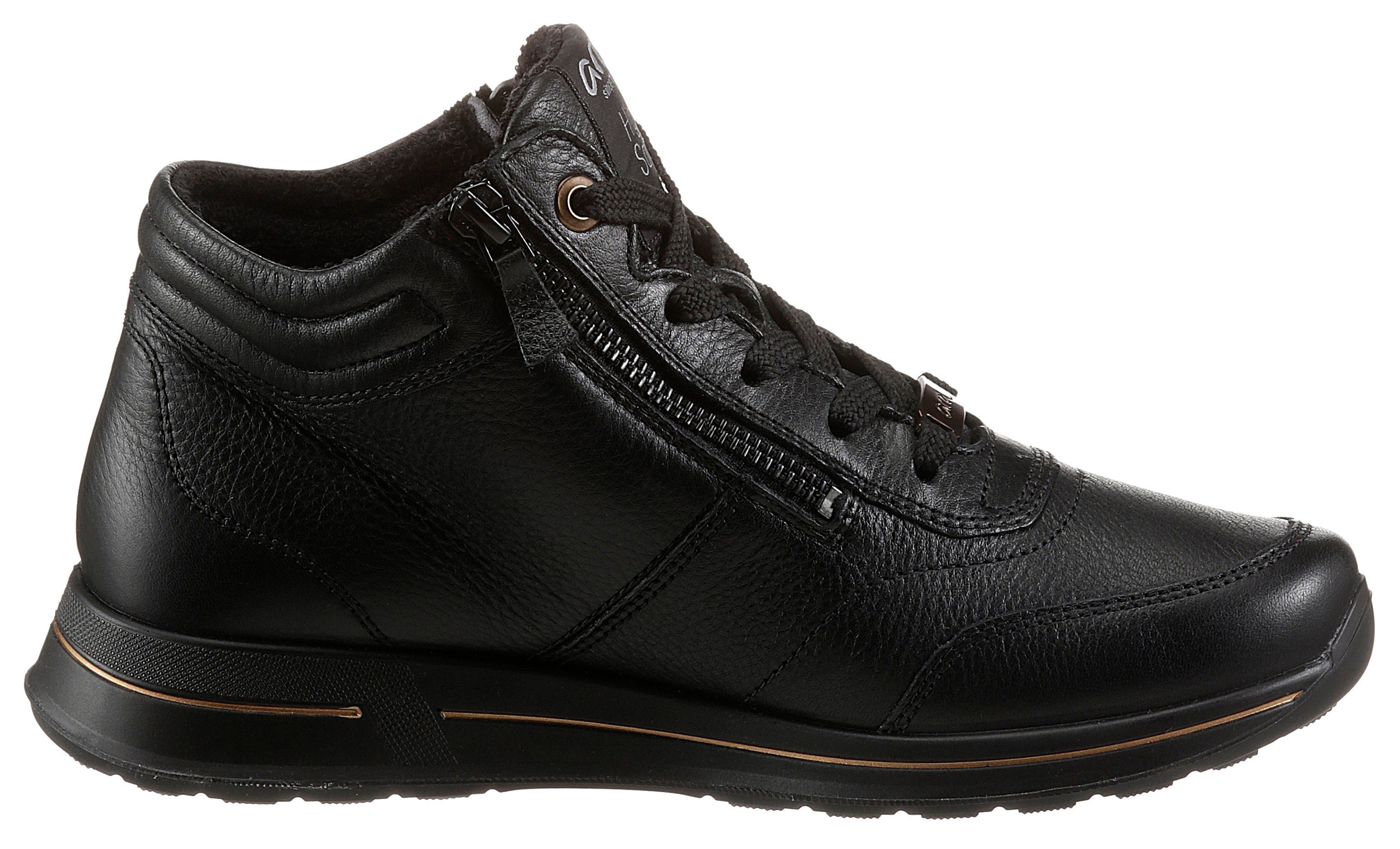 Ara Hoge veterschoenen OSAKA met rits aan beide zijden, g-breedte