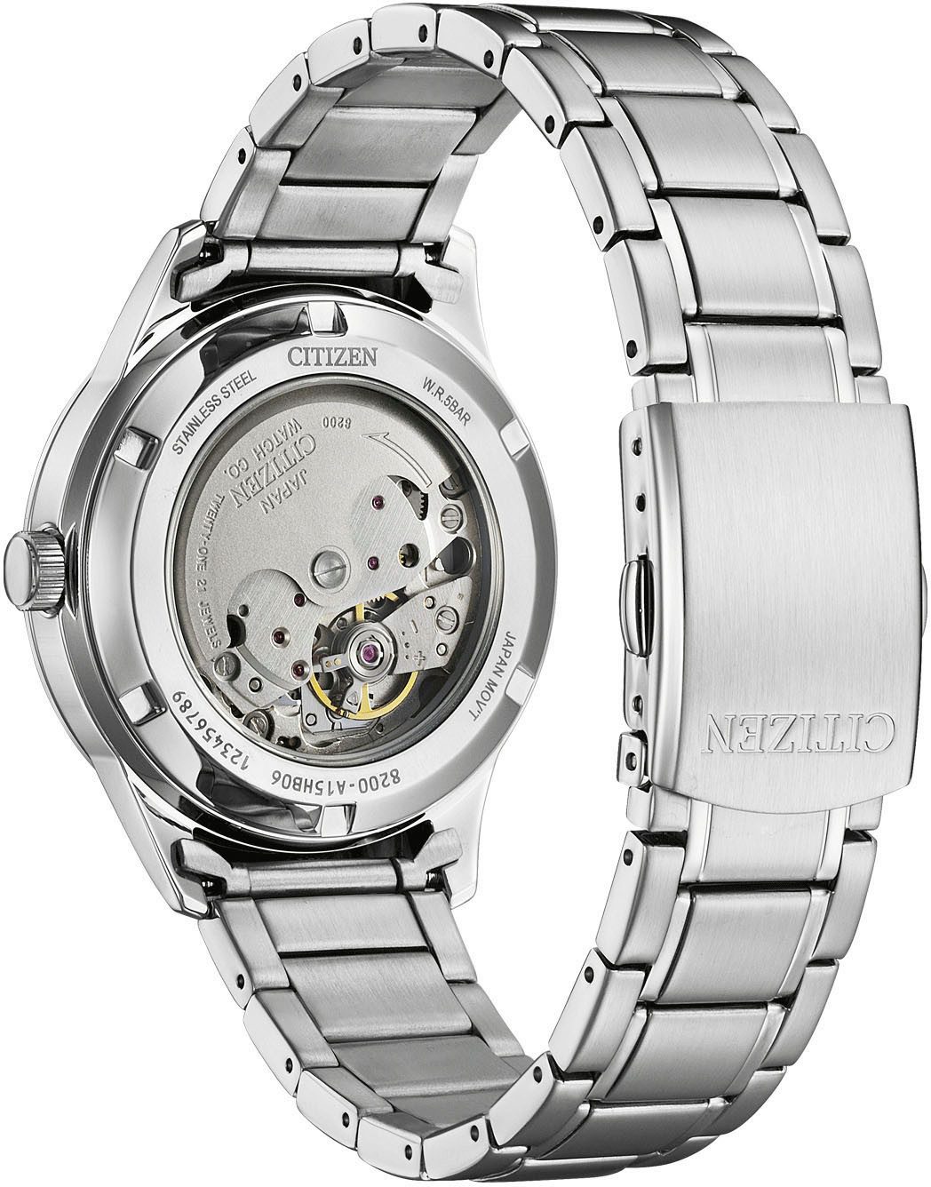 Citizen Automatisch horloge NY4058-79XC Polshorloge, herenhorloge, mechanisch horloge, roestvrijstalen band, analoog, dag
