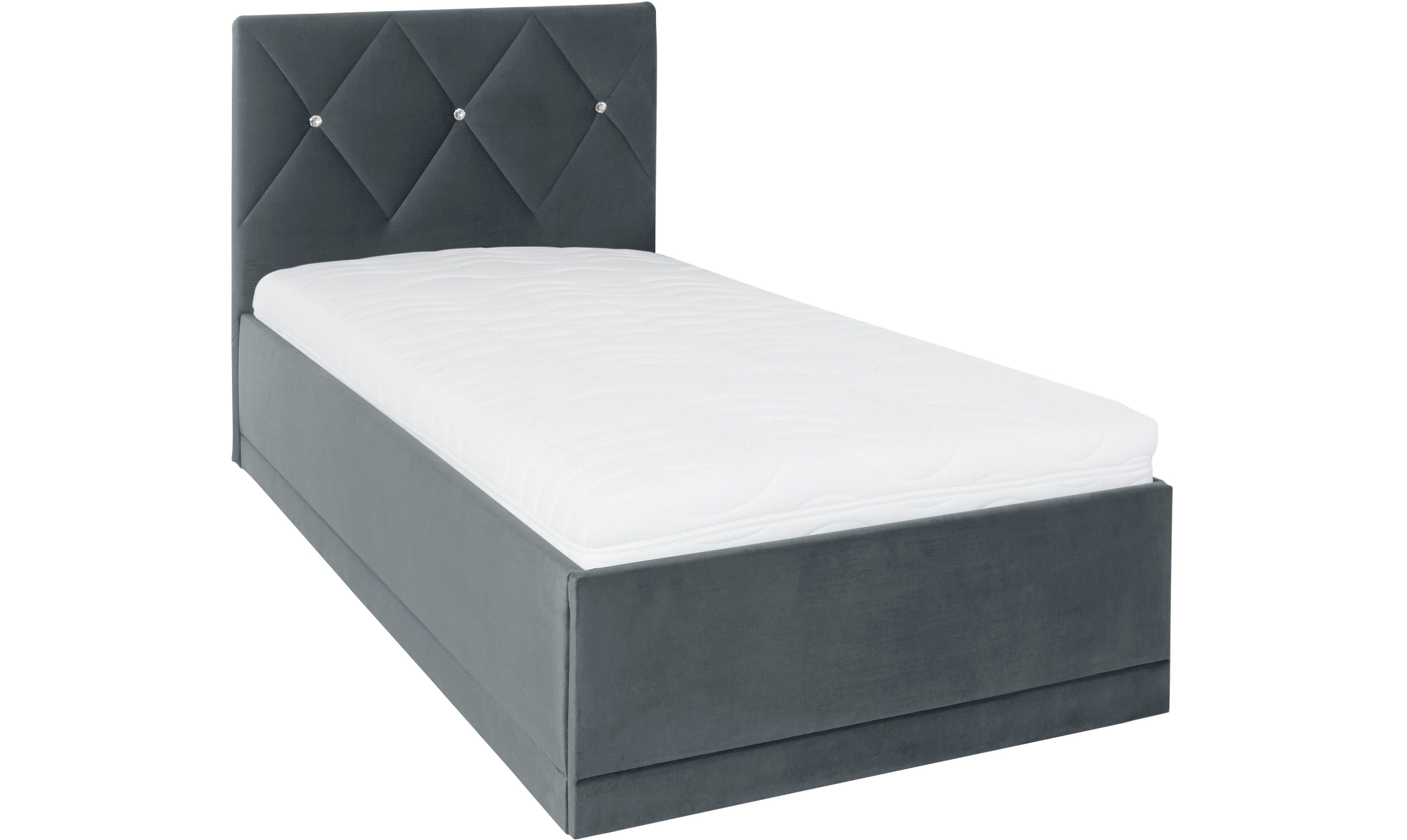 Westfalia Polsterbetten Gestoffeerd bed ADAMAS ook met bedlade, knoopdetails met stras