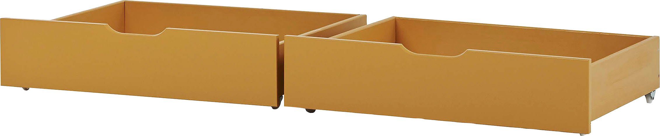 Hoppekids 1-persoonsledikant ECO Comfort kinderbed, massief grenenhout, tienerbed inclusief lattenbodem (set)