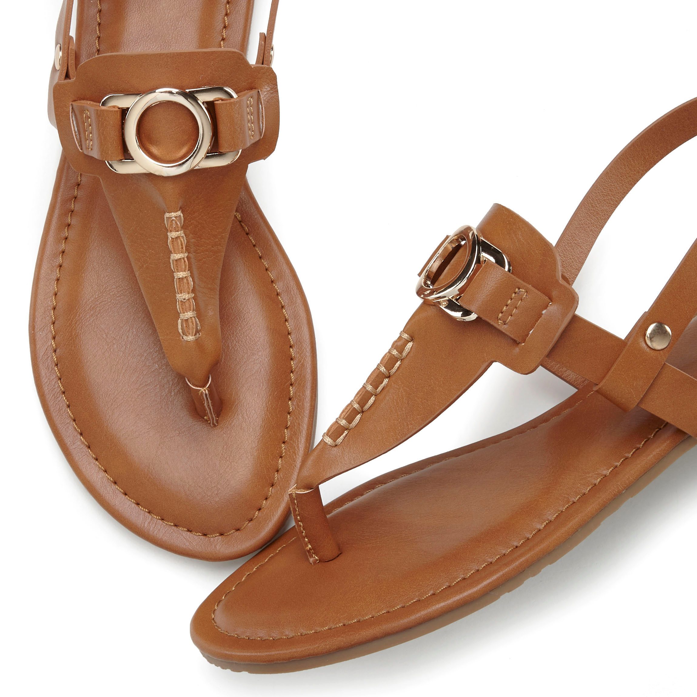 Vivance Teenslippers Sandaal, pantoletten met sieraandeel VEGAN