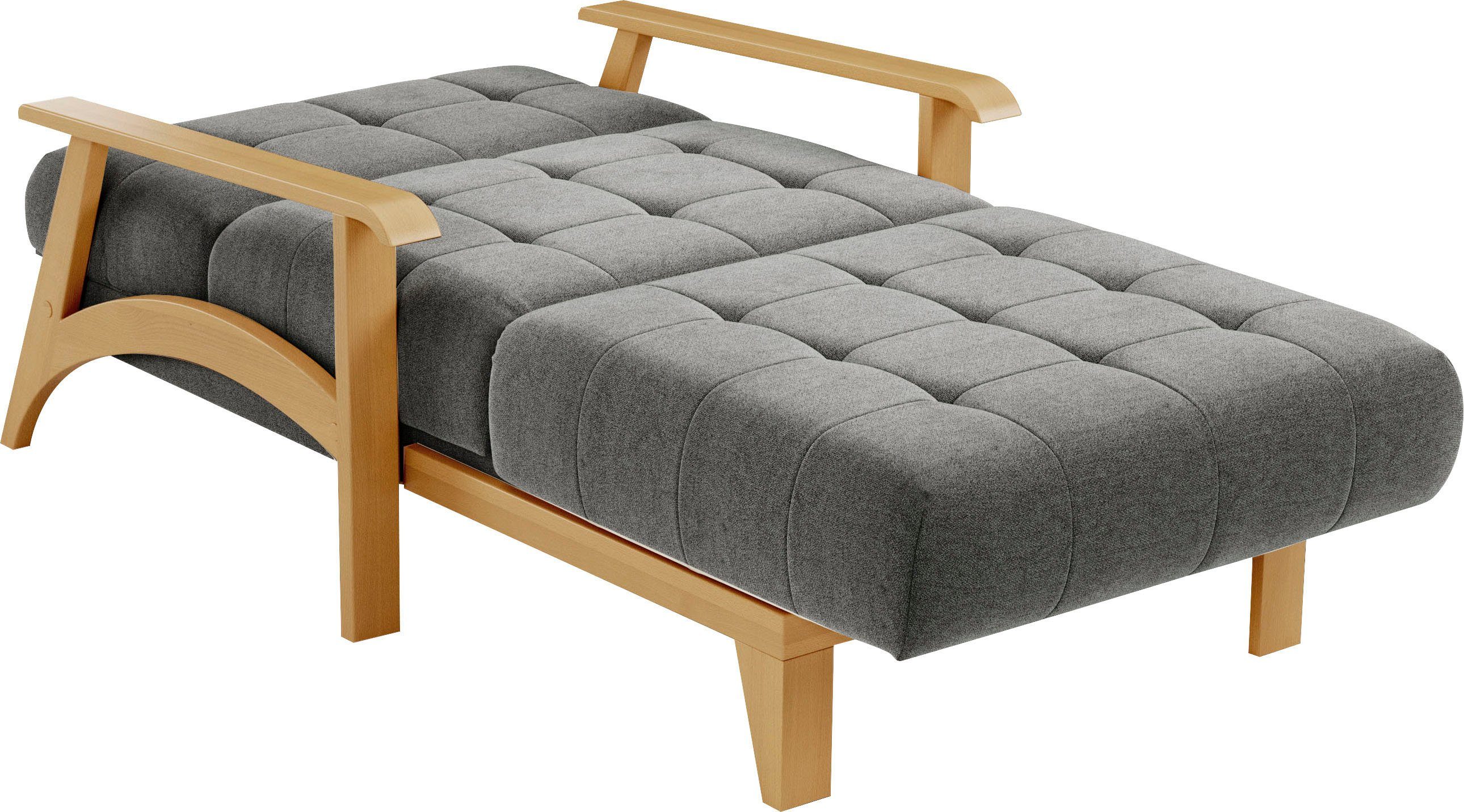 sit&more Récamier Billund Armleuningen van eikenkleurig beukenhout, verschillende bekledingen en kleuren