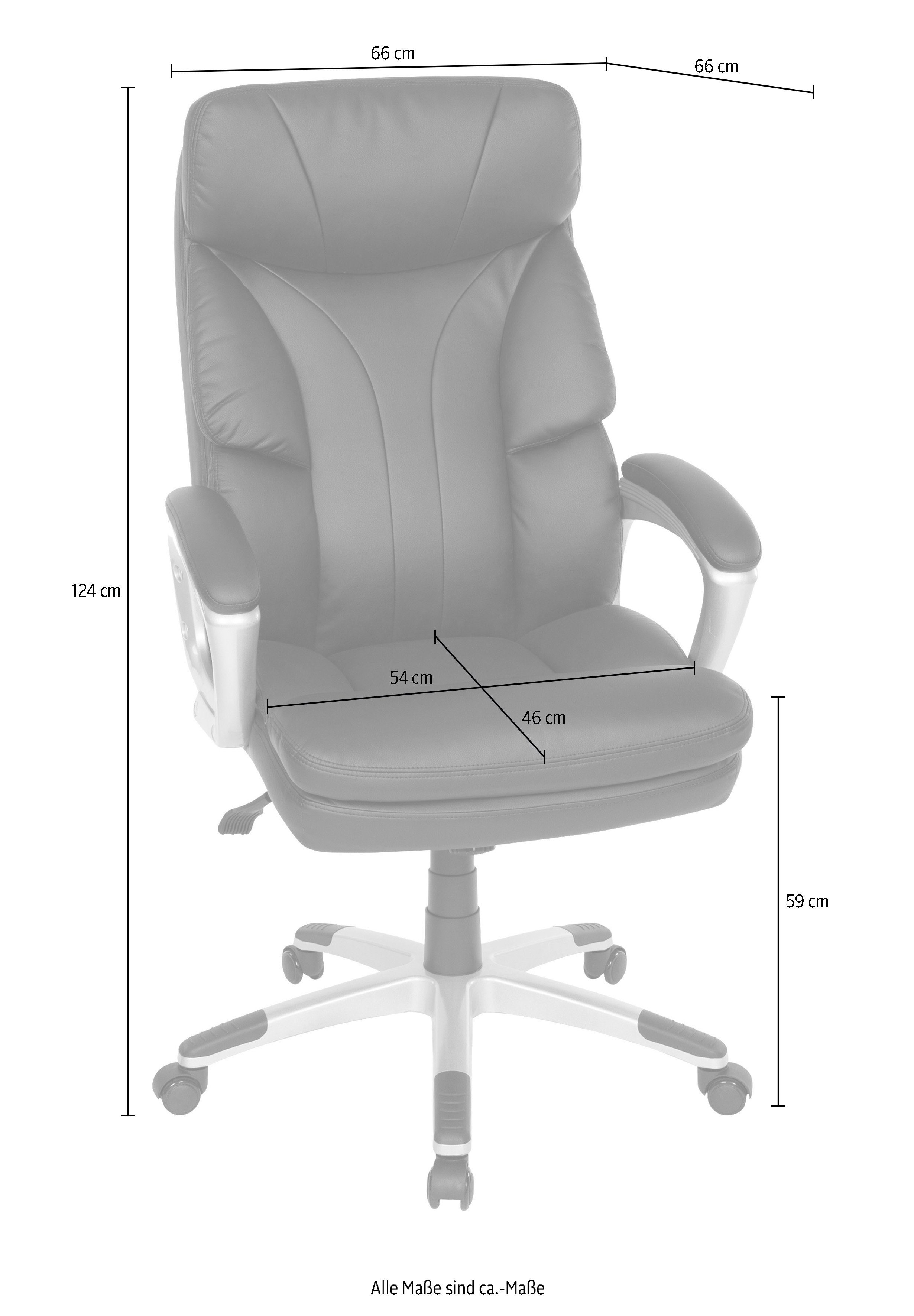 Duo Collection Bureaustoel Theodor XXL belastbaar tot 150 kg