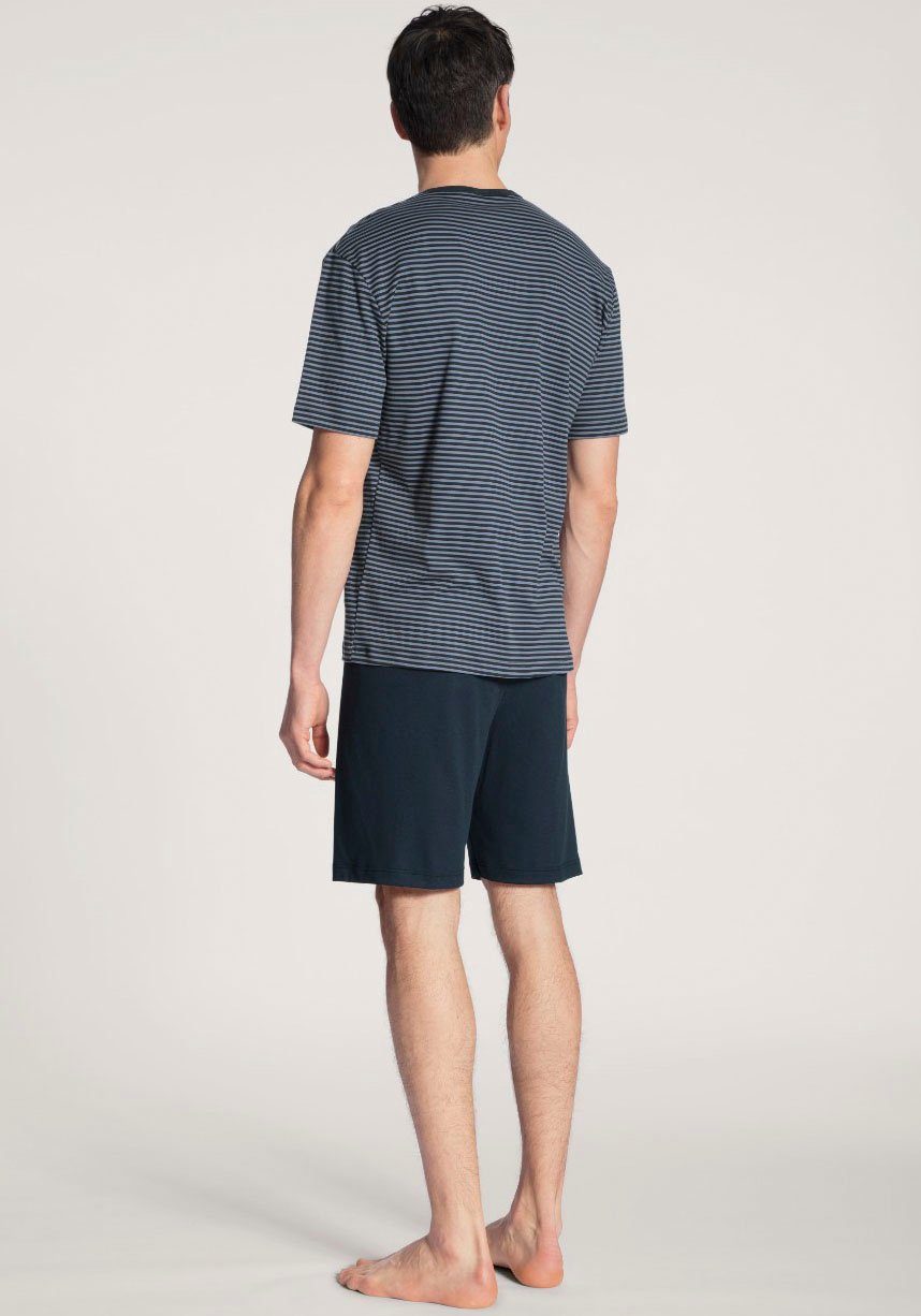 CALIDA Shortama Relax Streamline met knoopsluiting (2-delig)