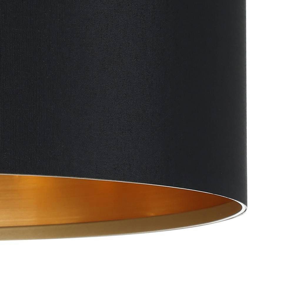 EGLO Hanglamp MASERLO hanglamp, zwart, goud, zilver, stof, elegant, modern