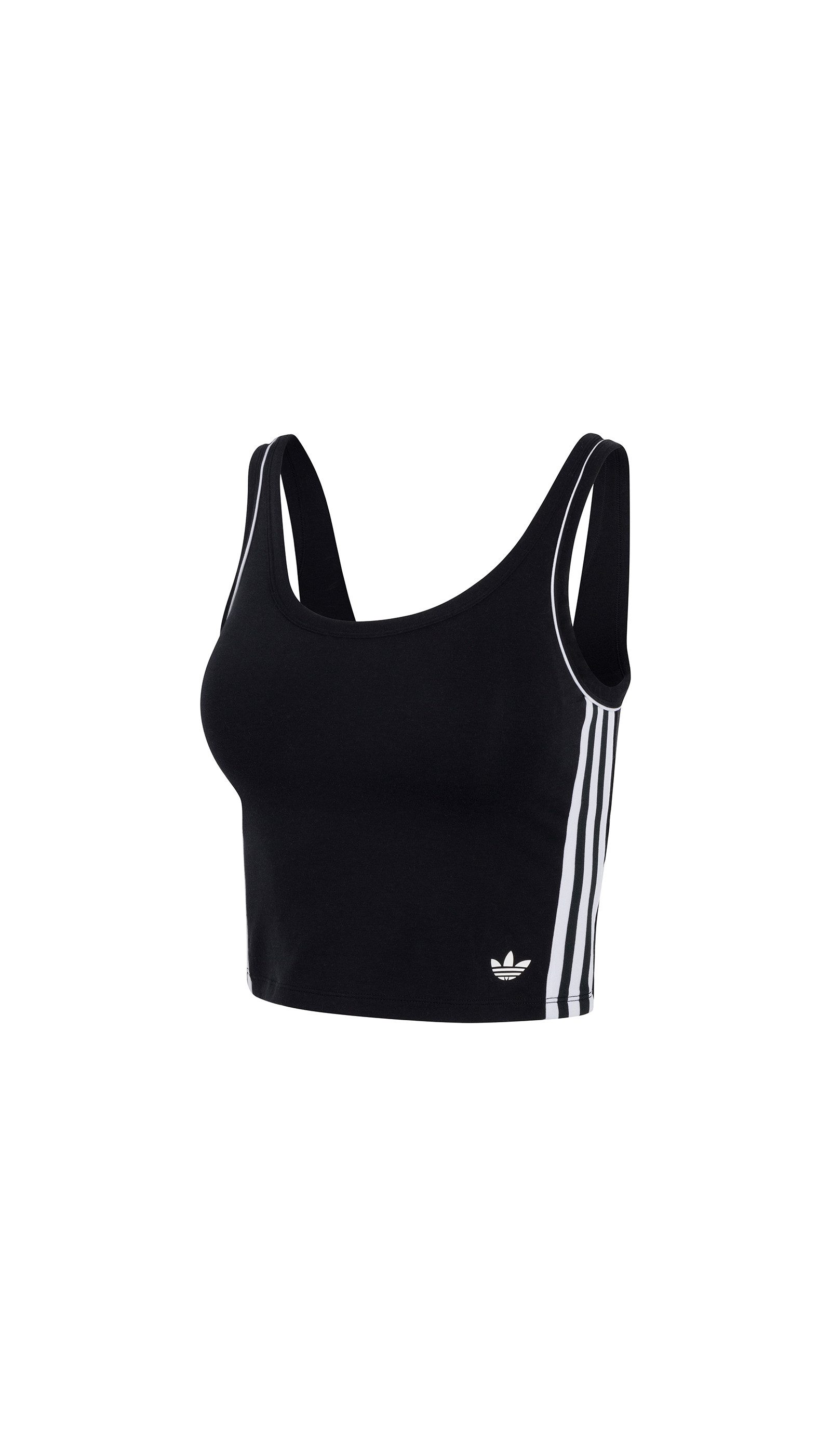 adidas Originals Crop-top Originals Adicolor Comfort Flex Cotton met opvallende merklijnen aan de zijkant