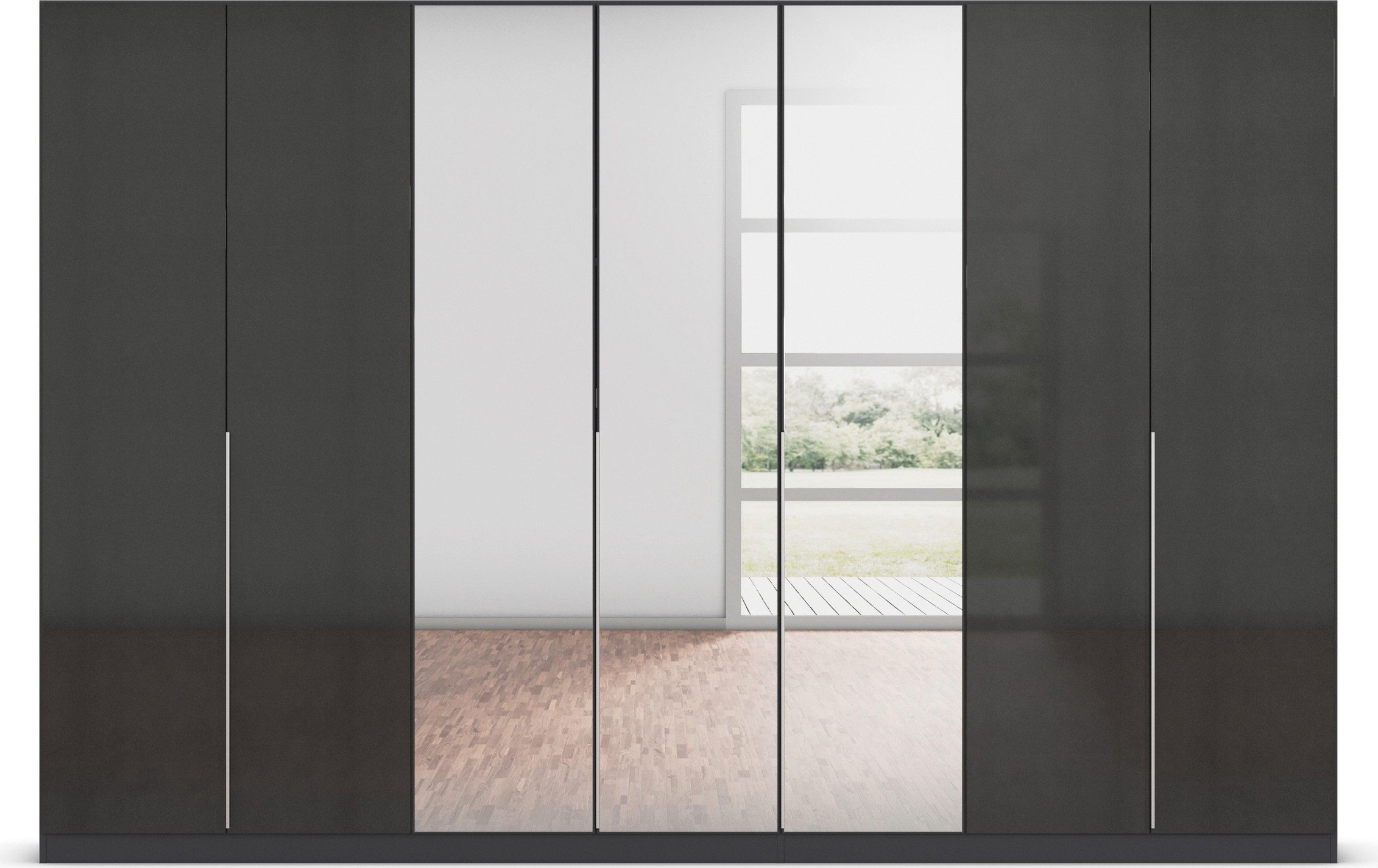 rauch Draaideurkast Kledingkast kast garderobe AGORDO met decor- of hoogglansfront doordachte binnenuitrusting, in 6 breedtes en 2 hoogtes made in germany