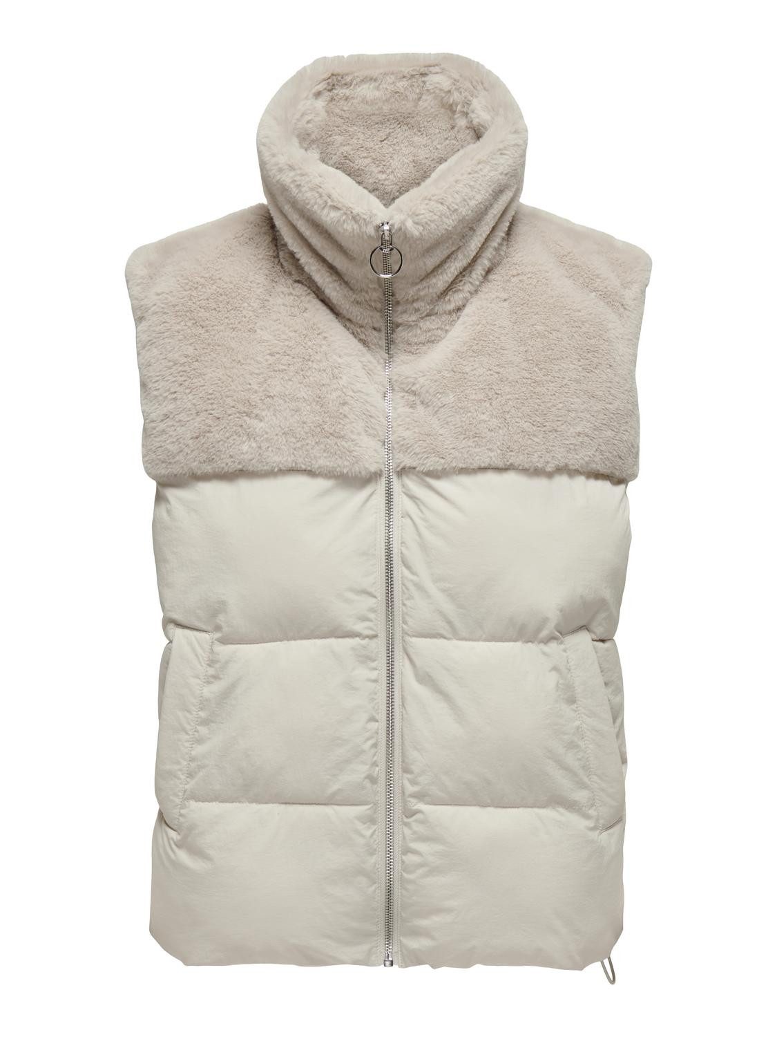 Only Bodywarmer ONLWANJA FUR PUFFER MIX WAISTCOAT CC OTW