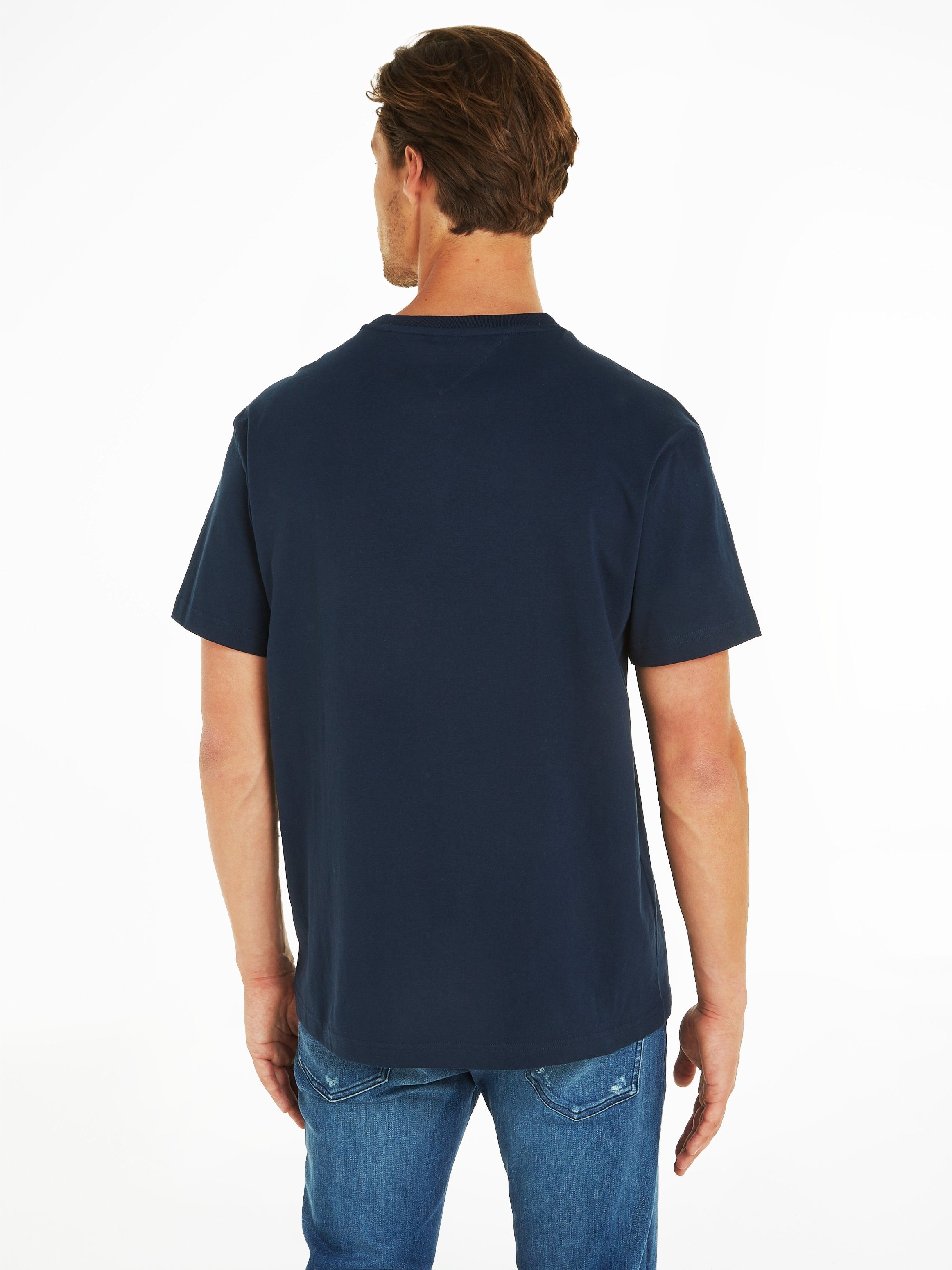 TOMMY JEANS T-shirt TJM REG SIGNATURE TEE EXT met geborduurd handtekening-logo