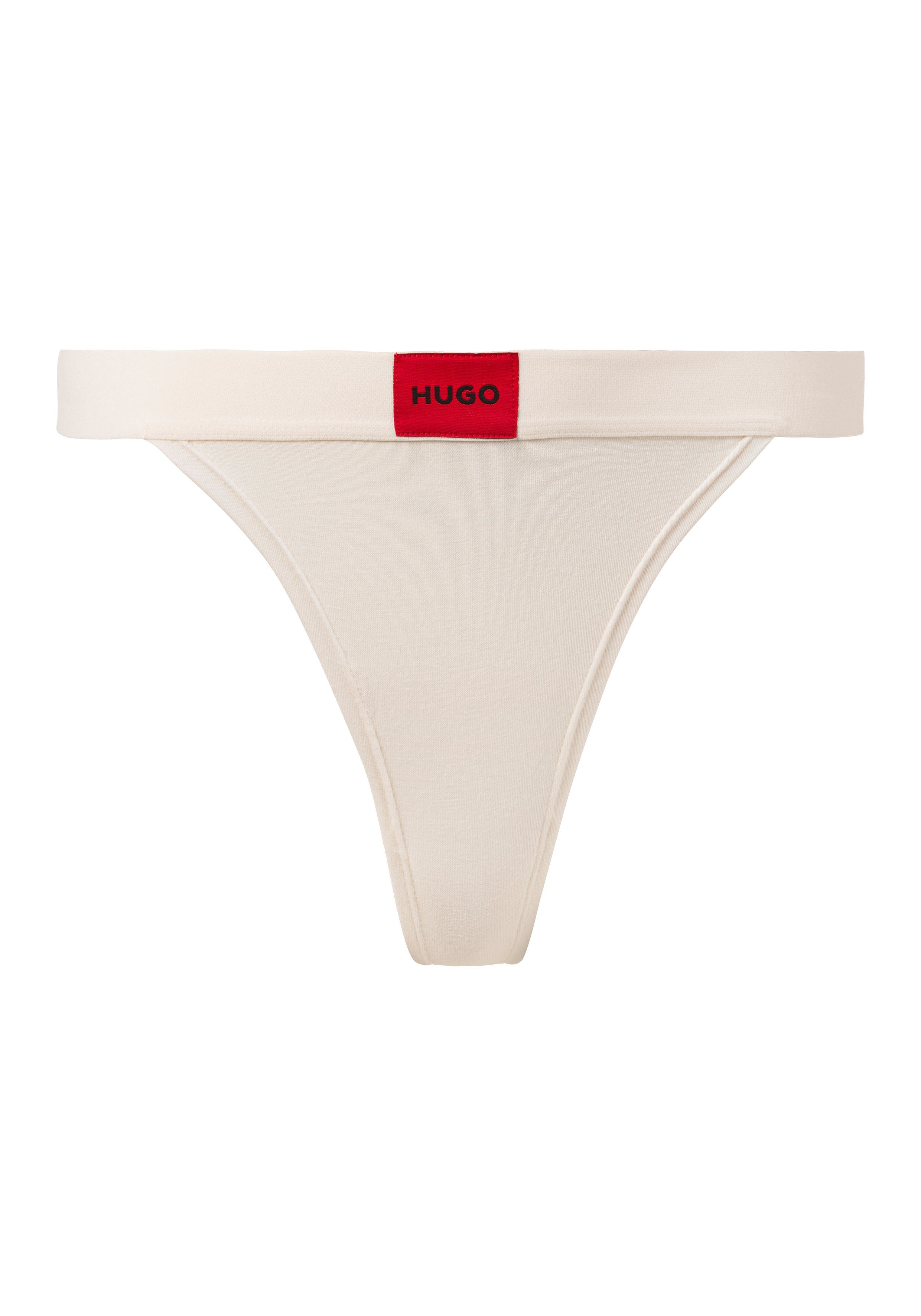 HUGO underwear String Red Label met logo op de elastische tailleband