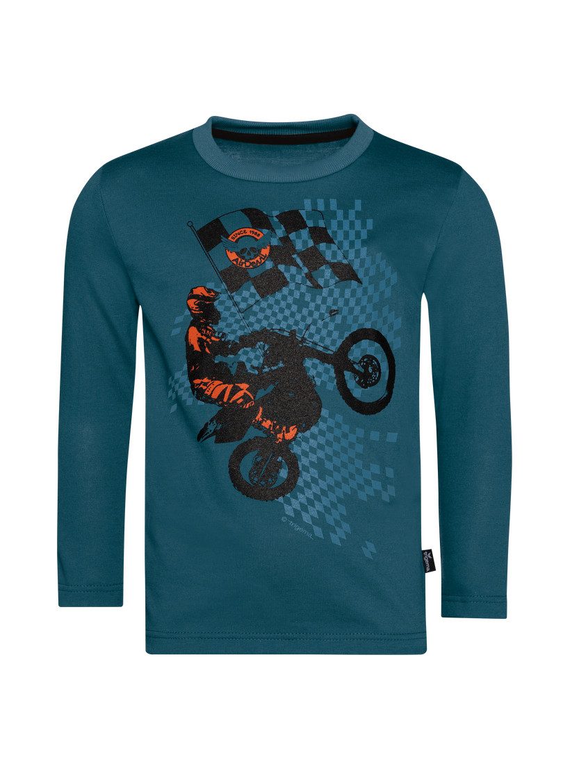 Trigema Sweatshirt TRIGEMA Langarmshirt met sportieve motor-print