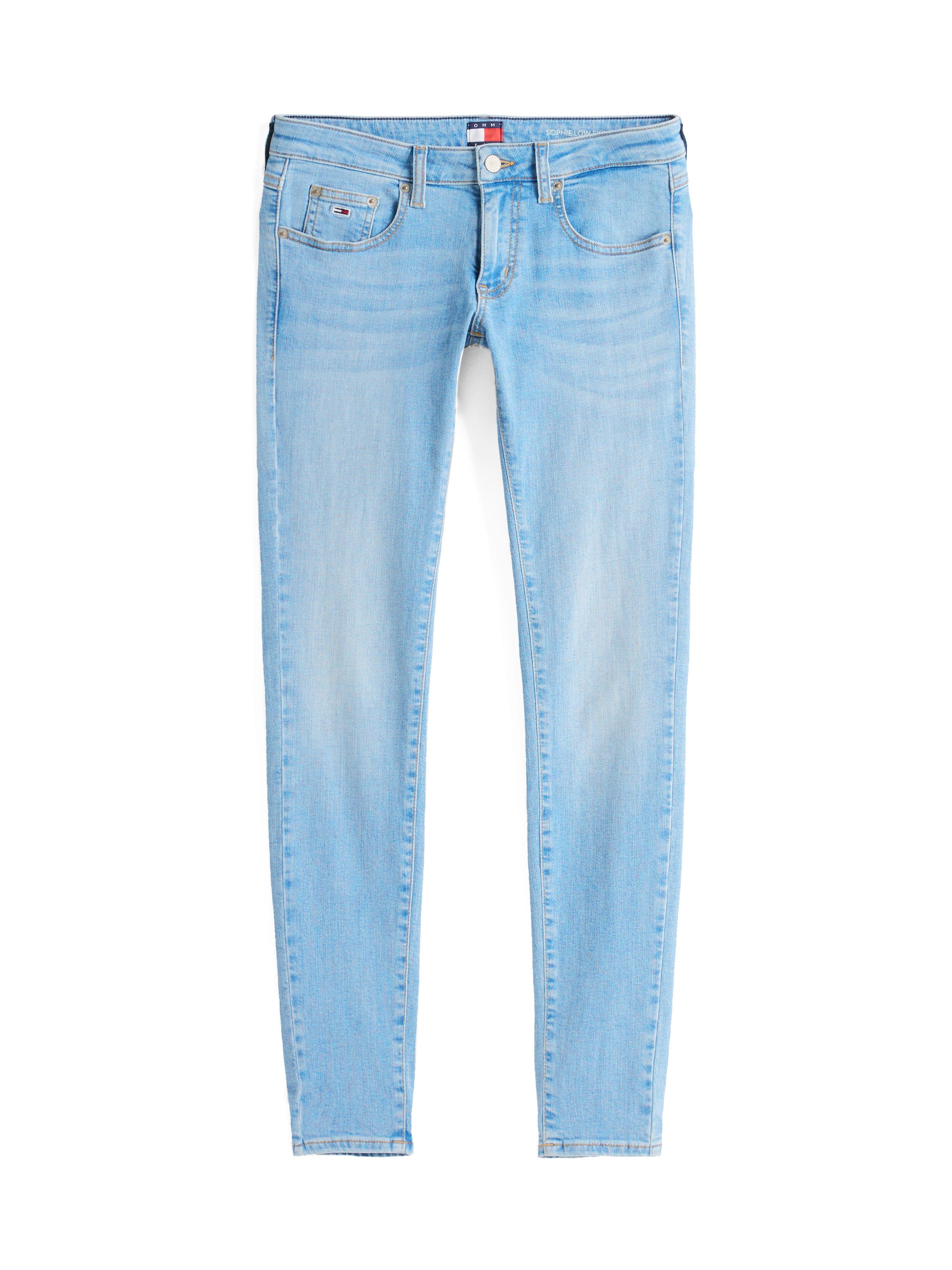 TOMMY JEANS Skinny fit jeans Sophie Low Waist Skinny met logo-badge, in enkel-lengte