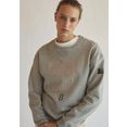 ecoalf sweatshirt llanes met grote print voor grijs