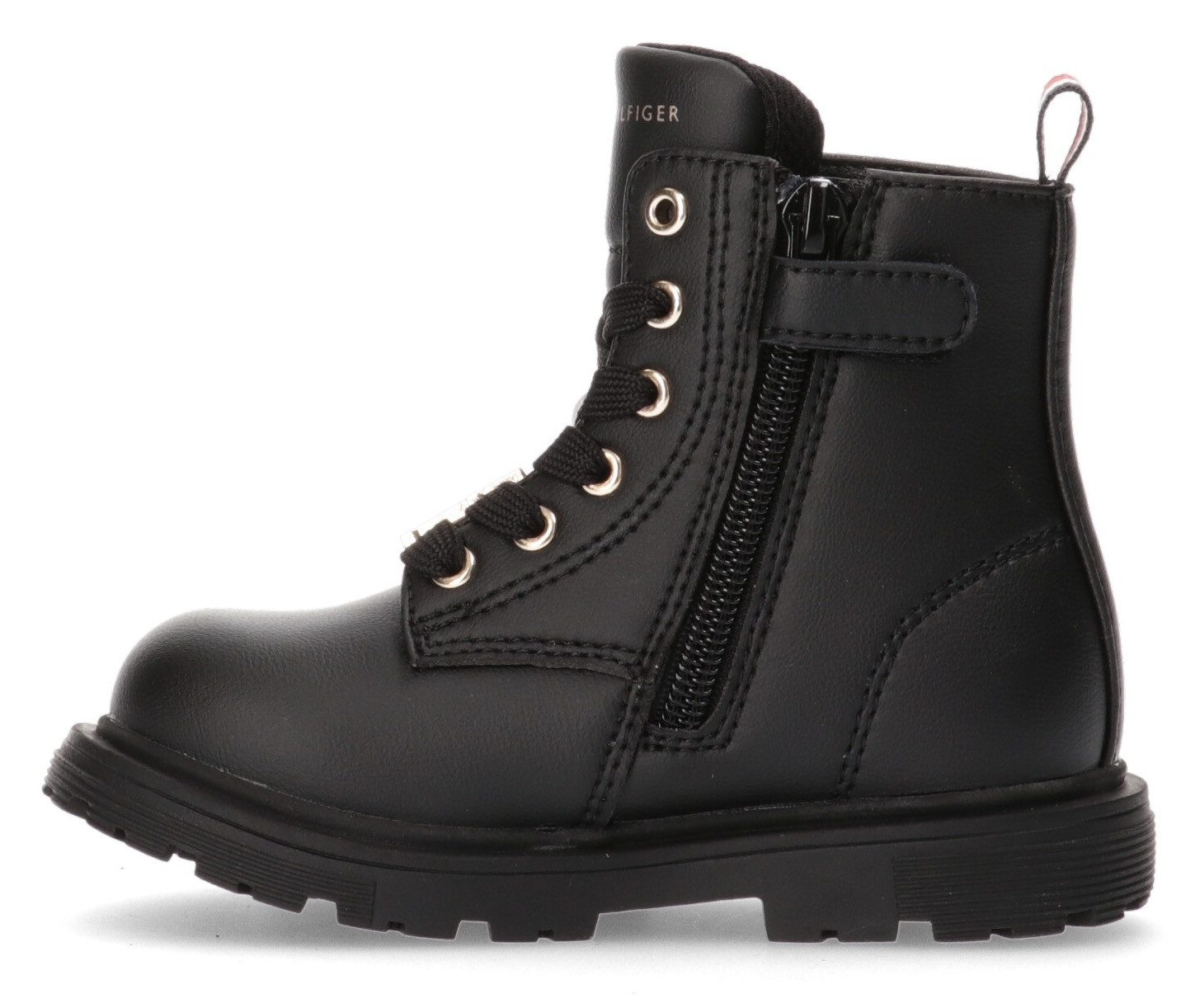 Tommy Hilfiger Veterschoenen Winterlaarzen, veterschoenen, laarzen met gouden logo-embleem